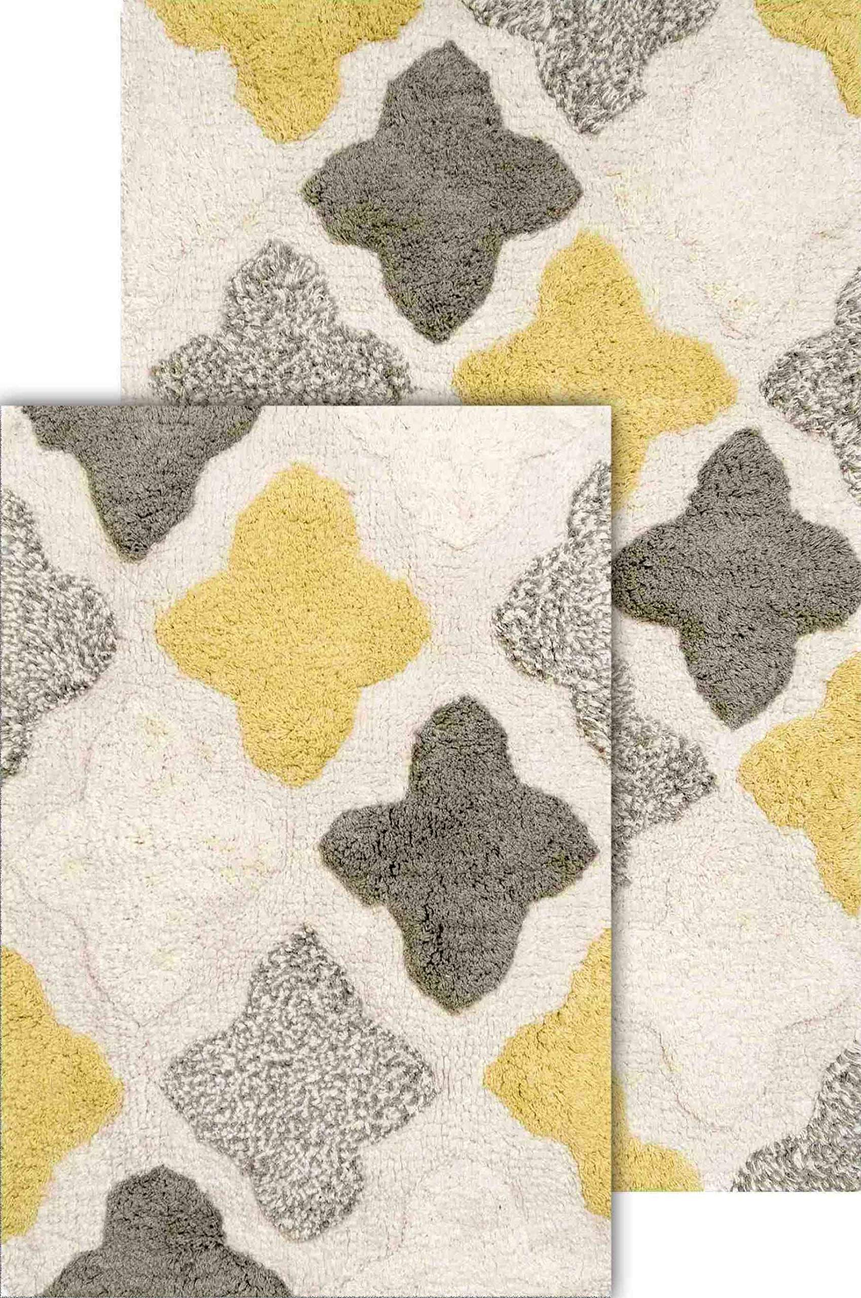 Chesapeake Merchandising 14453 Inc. Alloy 2 Piece Bath Rug Set, 21'' X 34 & 17'' X 24'', Willow