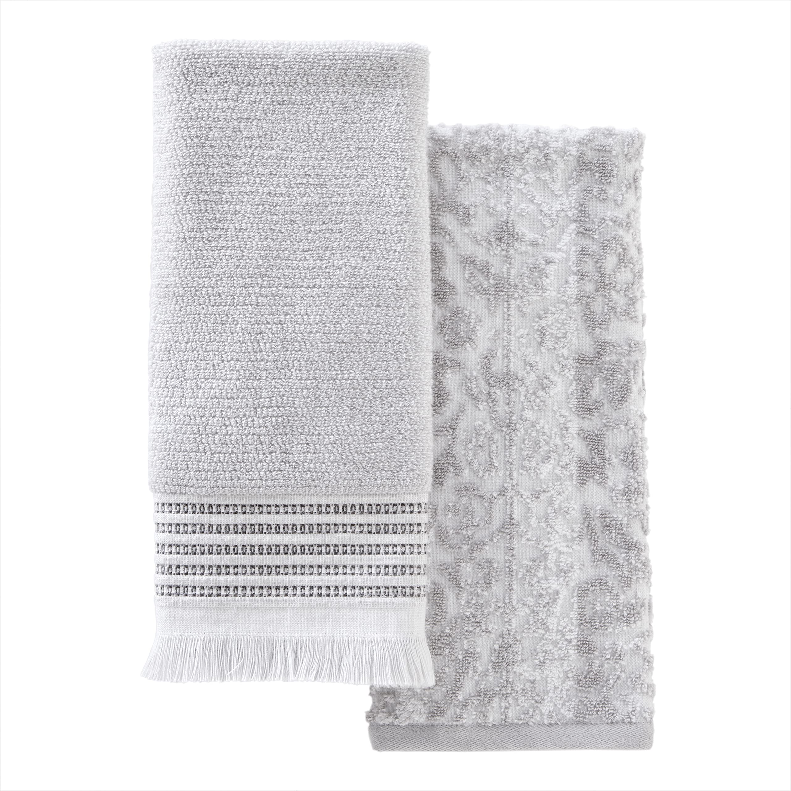 Skl Home Lincoln Park Hand Towel Gift Set, Gray, 2 Count