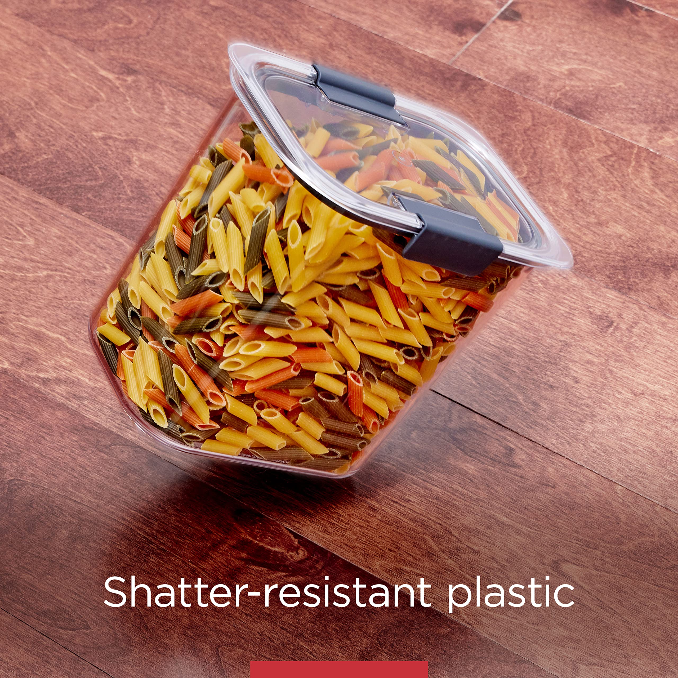 Rubbermaid Brilliance BPA-Free Food Storage Containers with Lids Airtight Kitchen and Pantry Organization Set Includes 3 Contain