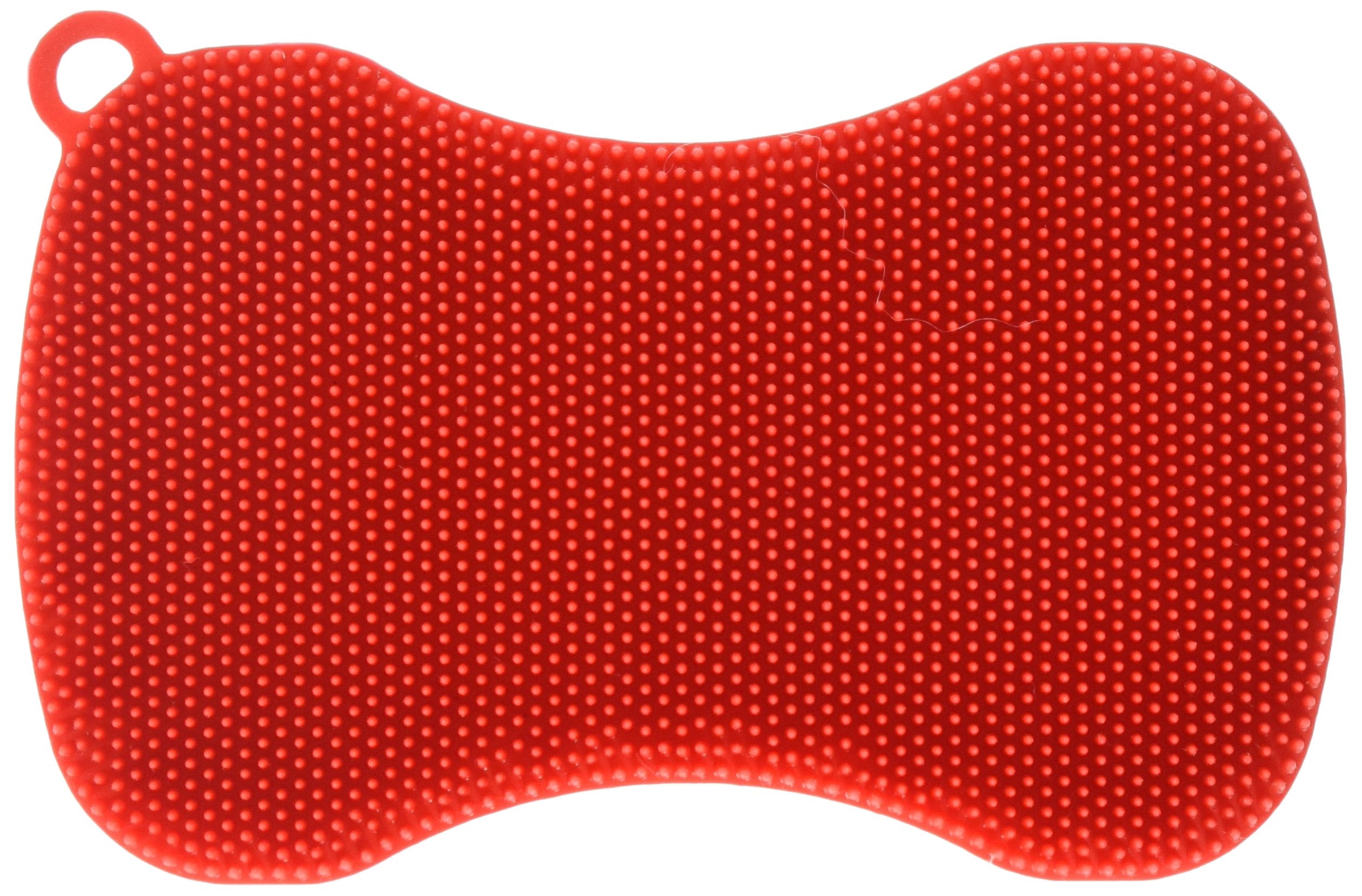 Kuhn Rikon Stay Clean Silicone Scrubber, 1, Red