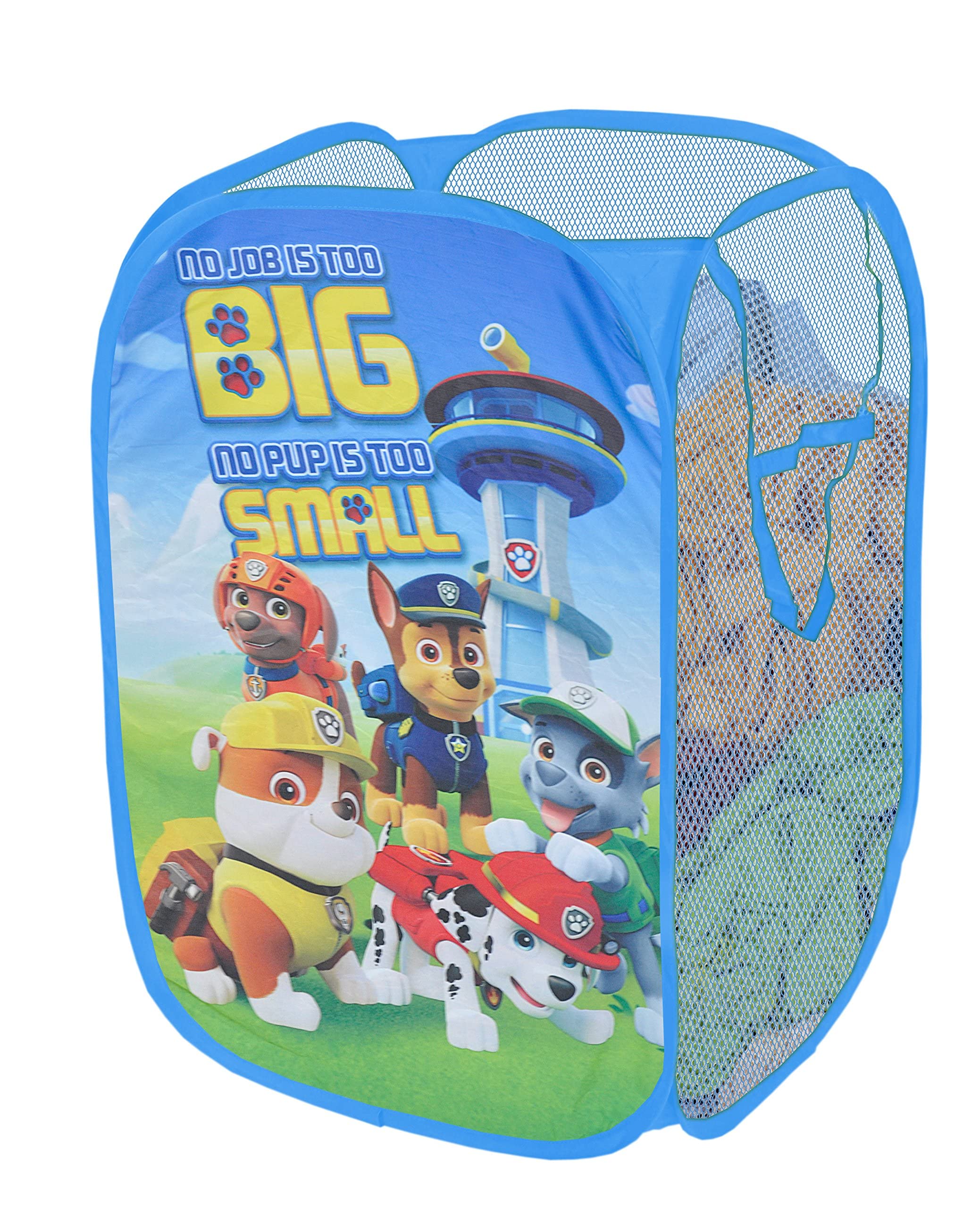 Idea Nuova Nickelodeon Paw Patrol Pop Up Hamper With Durable Carry Handles, 21'' H X 13.5'' W X 13.5'' L''