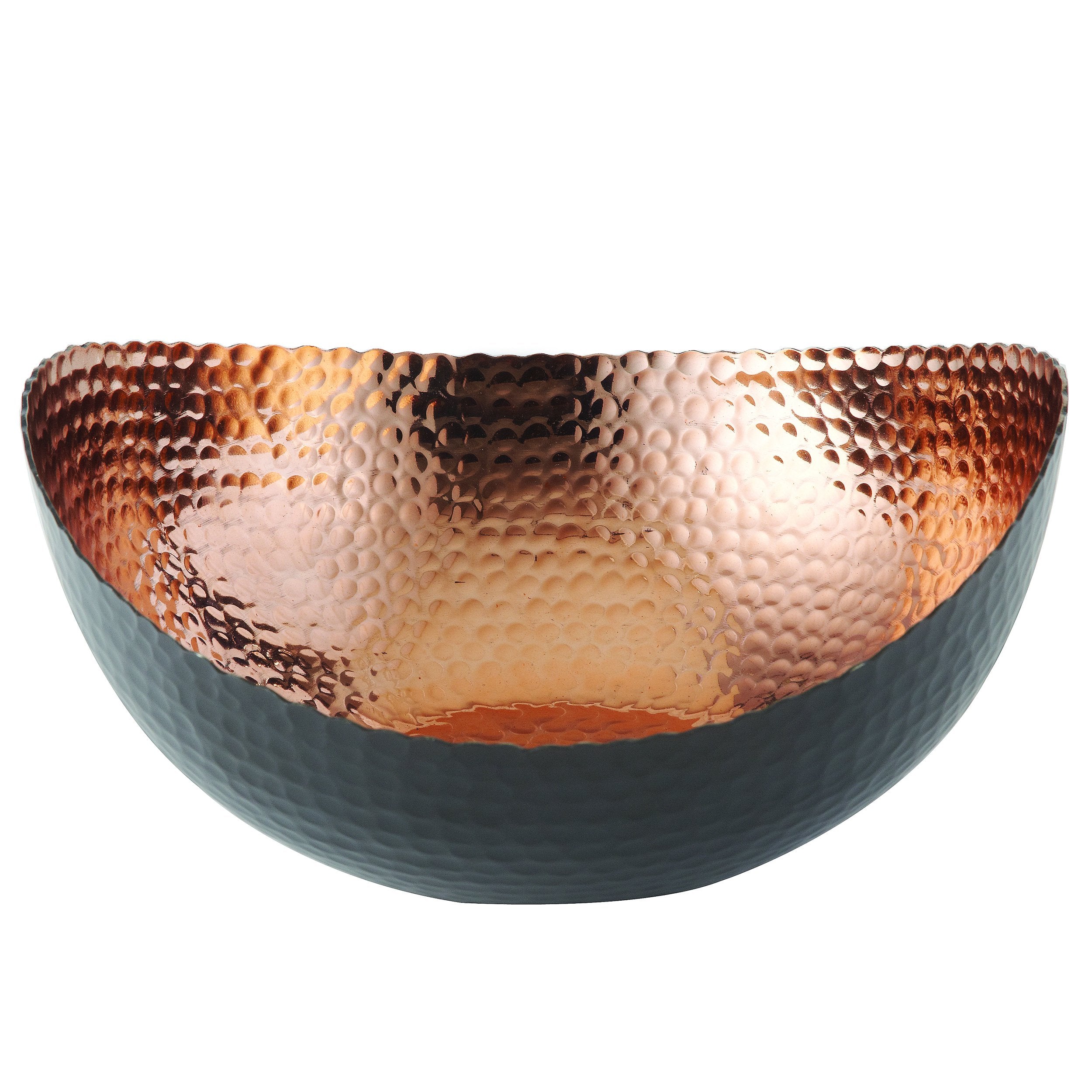 Elegance Eclipse Bowl, 10'' X 9.75'', Black/Copper