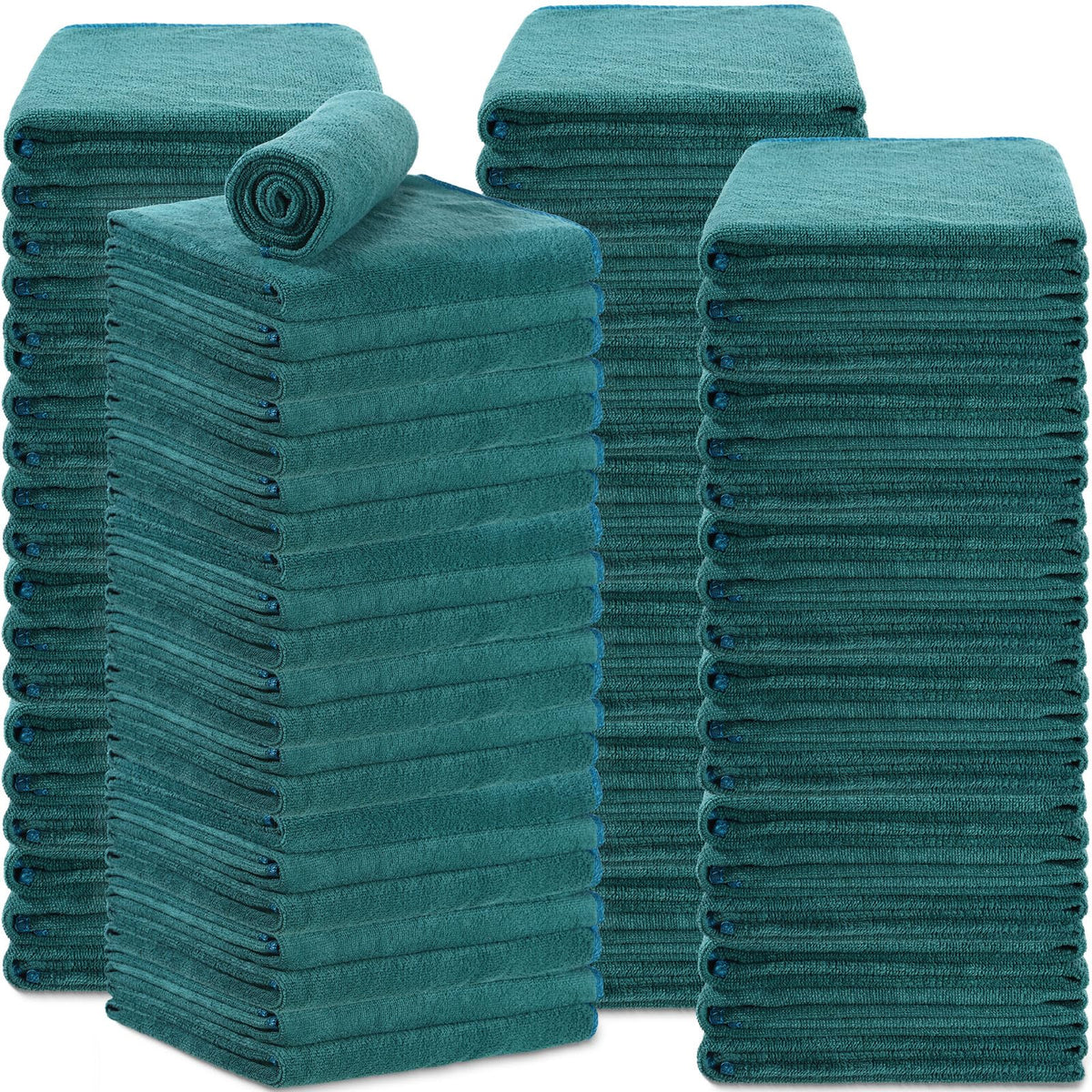 Newwiee 72 Pack Bleach Proof Towels Bulk for Salon Hair Microfiber Towels 18 x 30 Inch Dry Lint Free Hair Drying Salon Towel Han