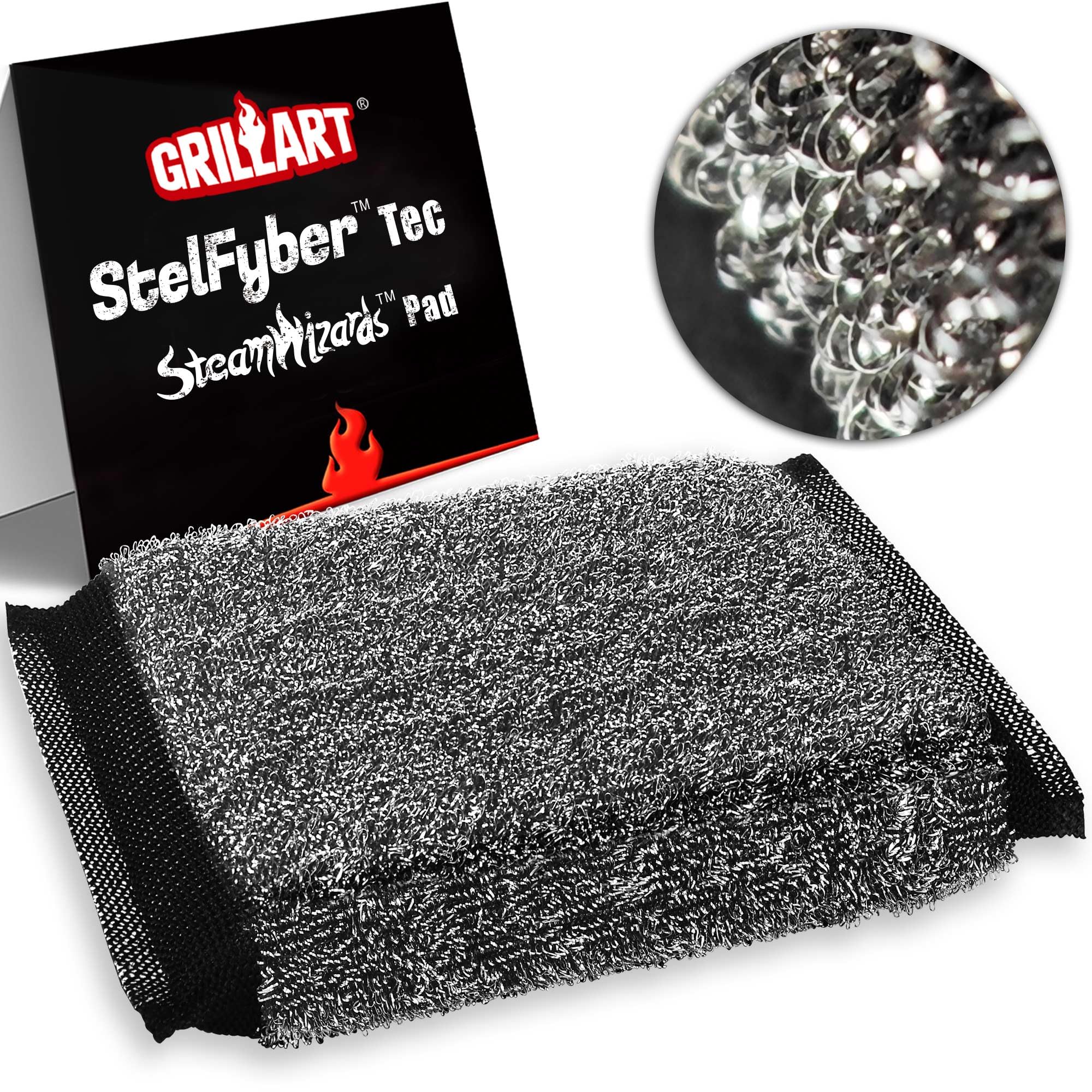 Grillart Steamwizards Grill Brush Replacement Pad, 1 Pcs