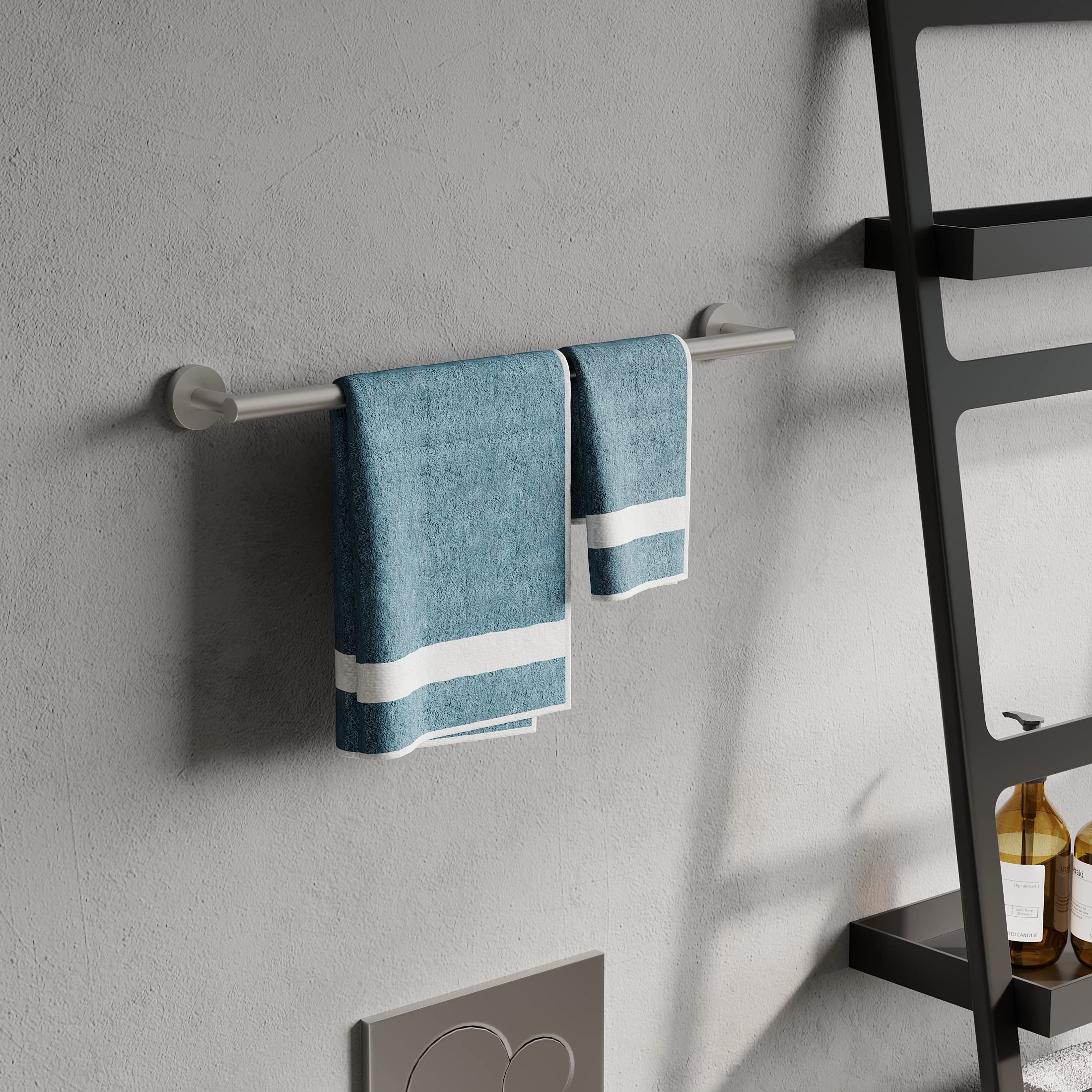 Rarxtr 24 Inch Brushed Towel Bar Towel Rack For Bathroom Kitchen Hand Towel Holder Dish Cloths Hanger Sus304 Stainless Steel Rus