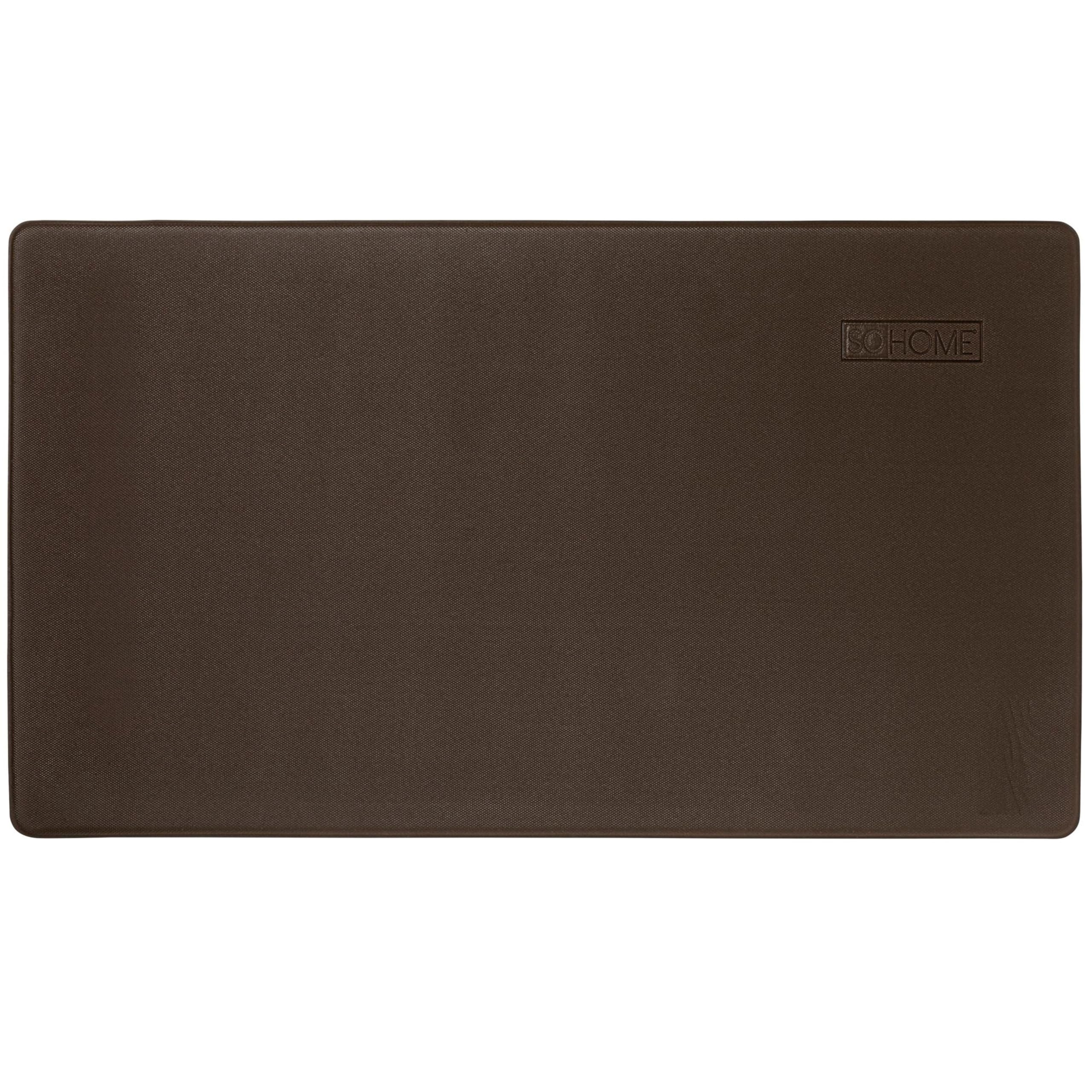 Home Dynamix Cozy Living Home Sweet Home Farmhouse Buffalo Check Border Runner Anti-Fatigue Kitchen Mat, Non-Slip Floor Mat, Pad