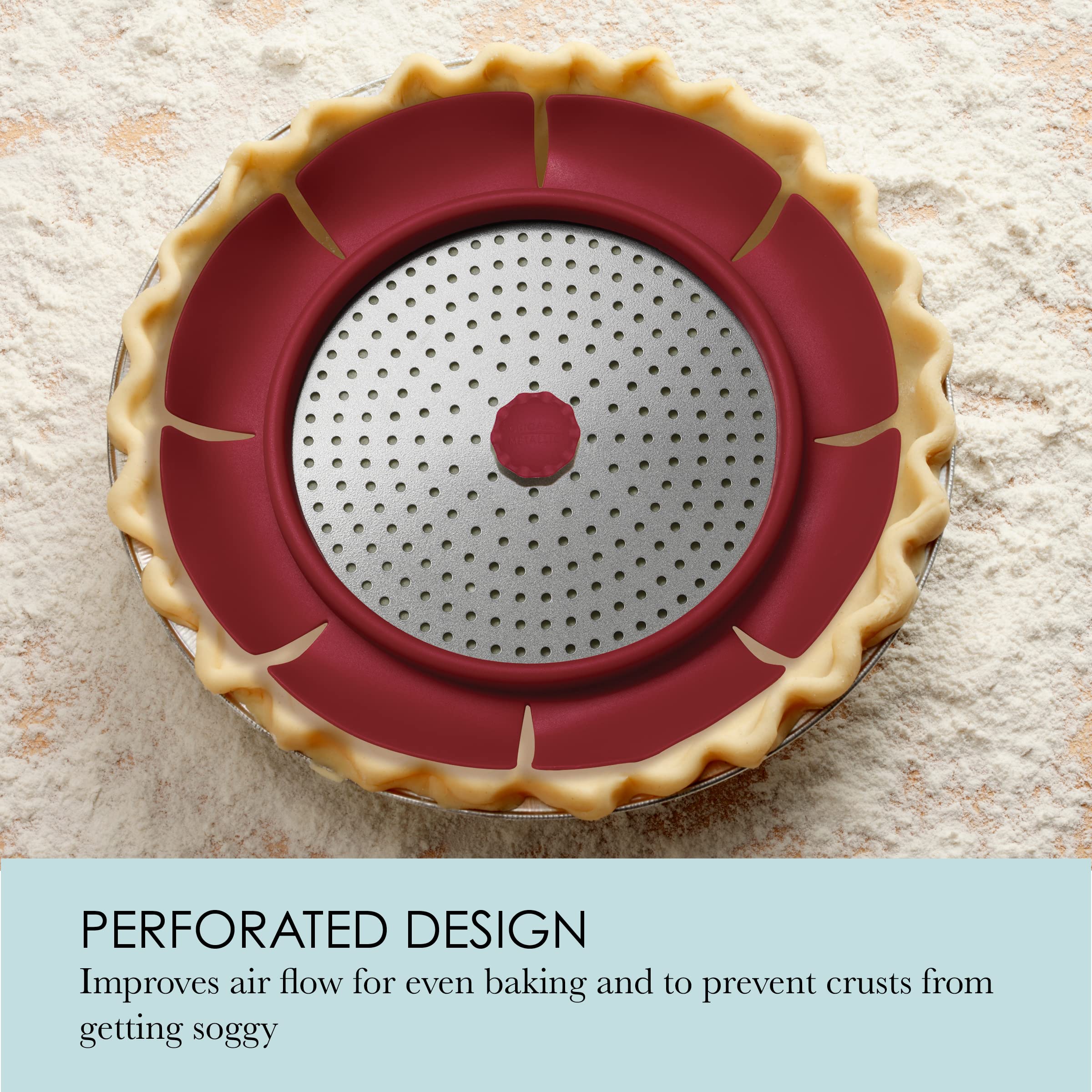 Chicago Metallic Pie Weight - Steel, 1-Pack, Red, Model CMB164