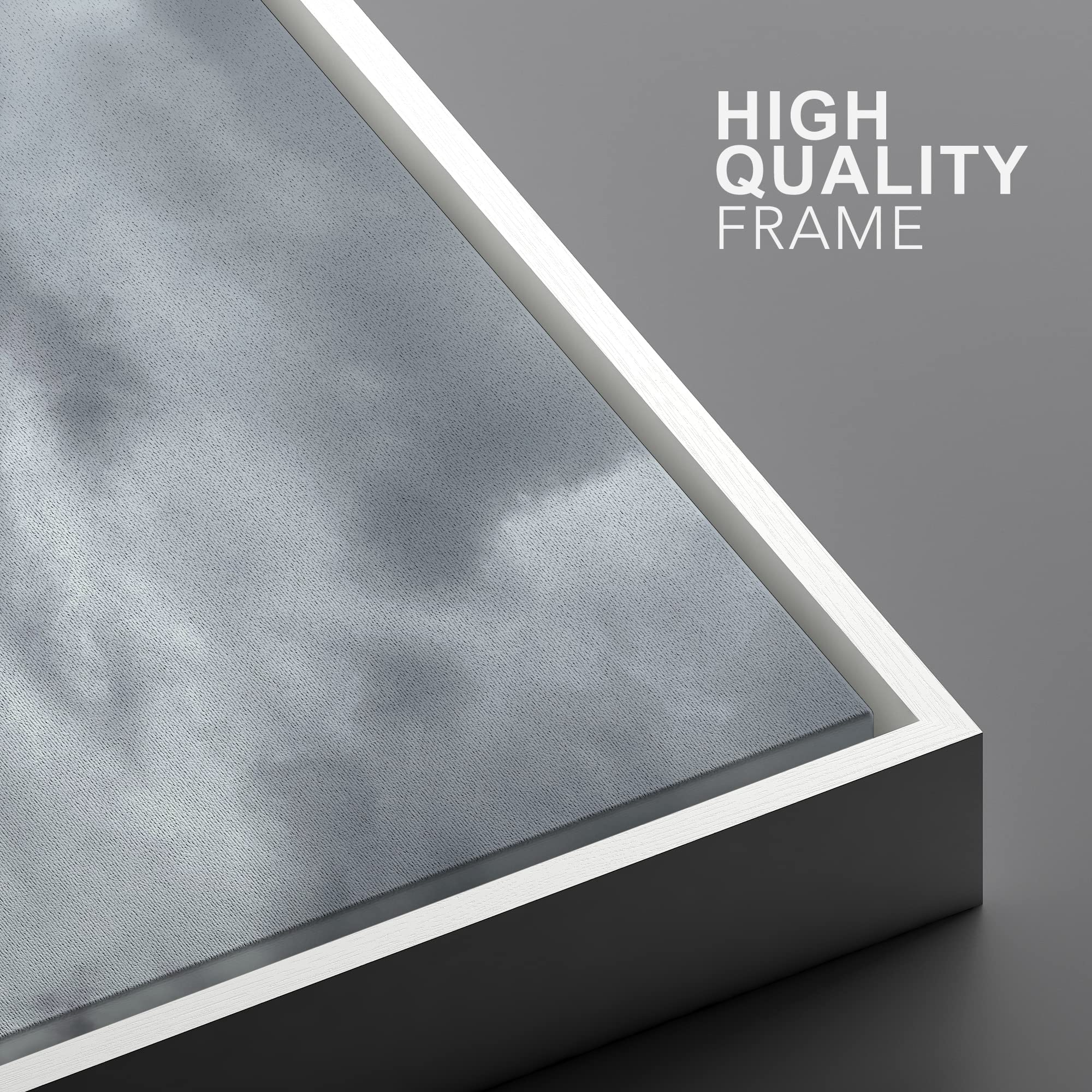 Ashbrook Framed Canvas Print Wall Art Mist Over Autumn Forest Mountains Nature Wilderness Photography Modern Rustic Scenic Multi