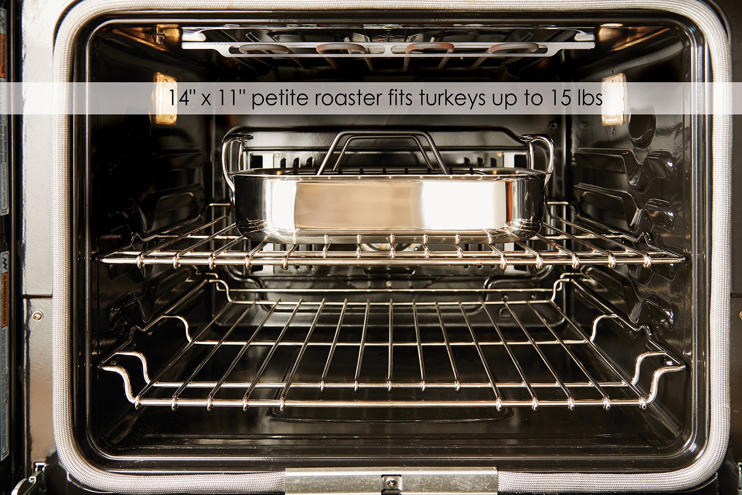 All-Clad Specialty Stainless Steel Roaster With Nonstick Rack 11X14 Inch Oven Broiler Safe 500F Roaster Pan, Pots And Pans, Cook