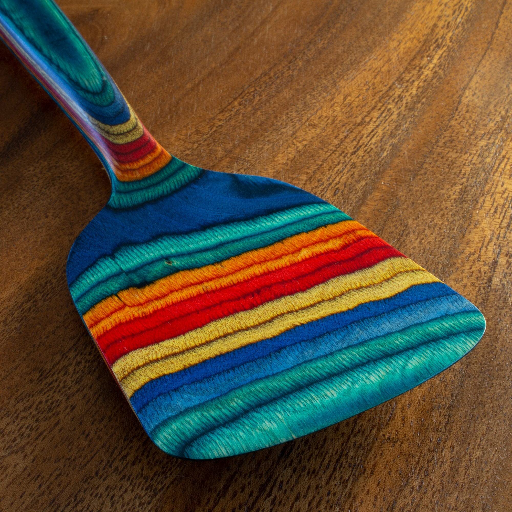 Baltique Montego Bay Collection 12-1/2'' Wooden Spatula, Safe For Nonstick