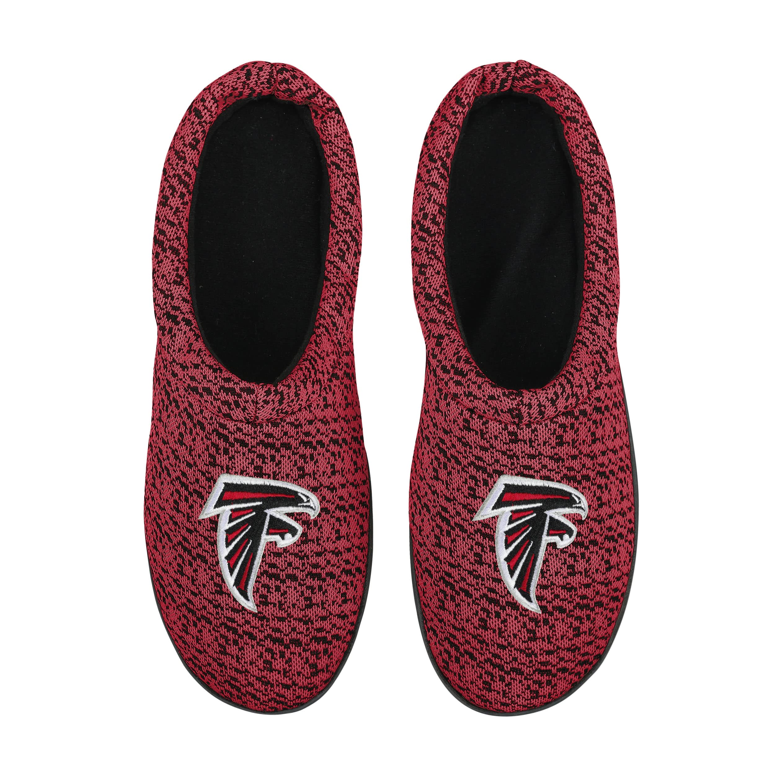 FOCO NFL Atlanta Falcons Men's Slippers, Large (11-12), Team Color, Model SLPNFPYKTCPSL