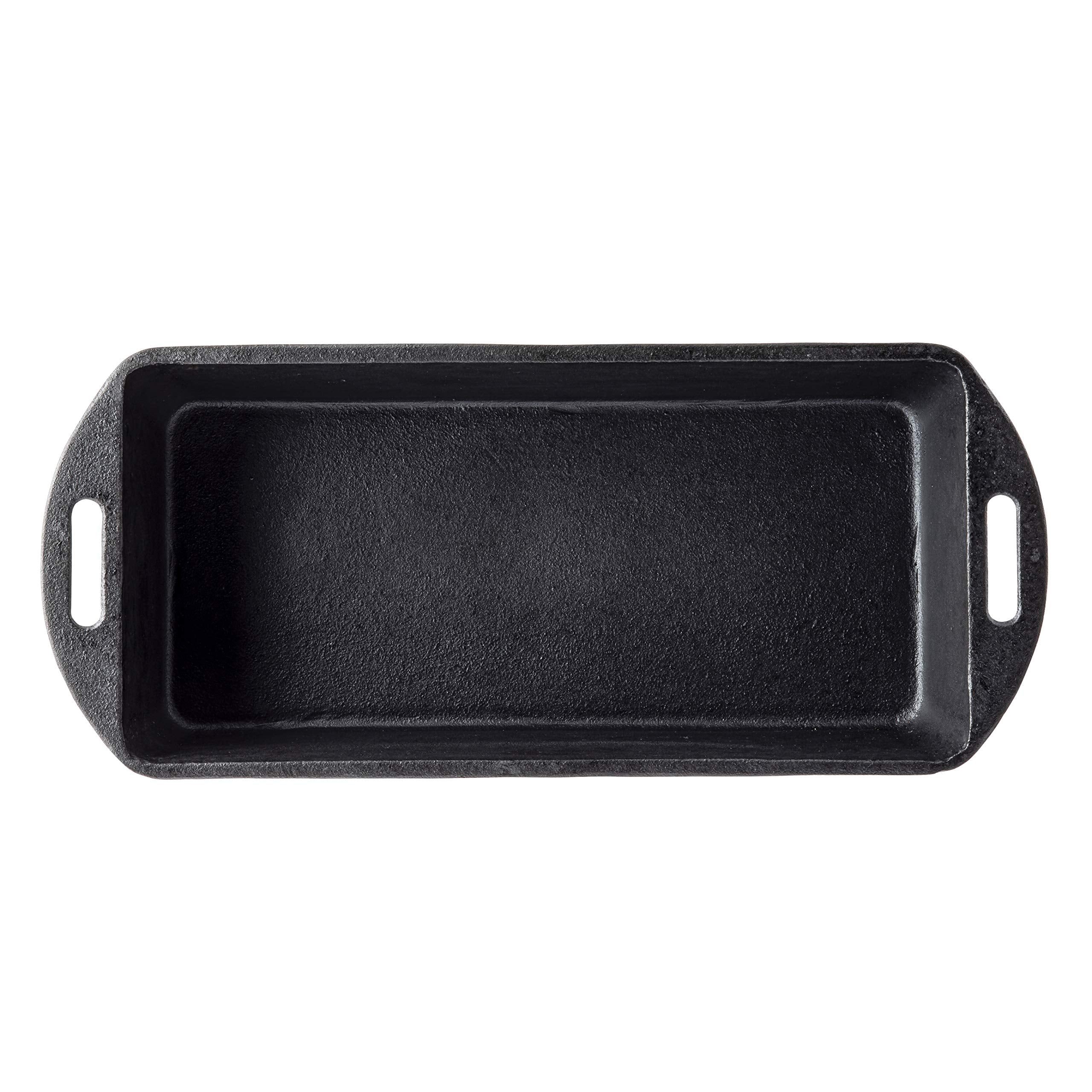 Tablecraft Rectangular Loaf Pan, Cast Iron, 10.125 X 5.25 X 2.875'' (12'' L W/Handles)