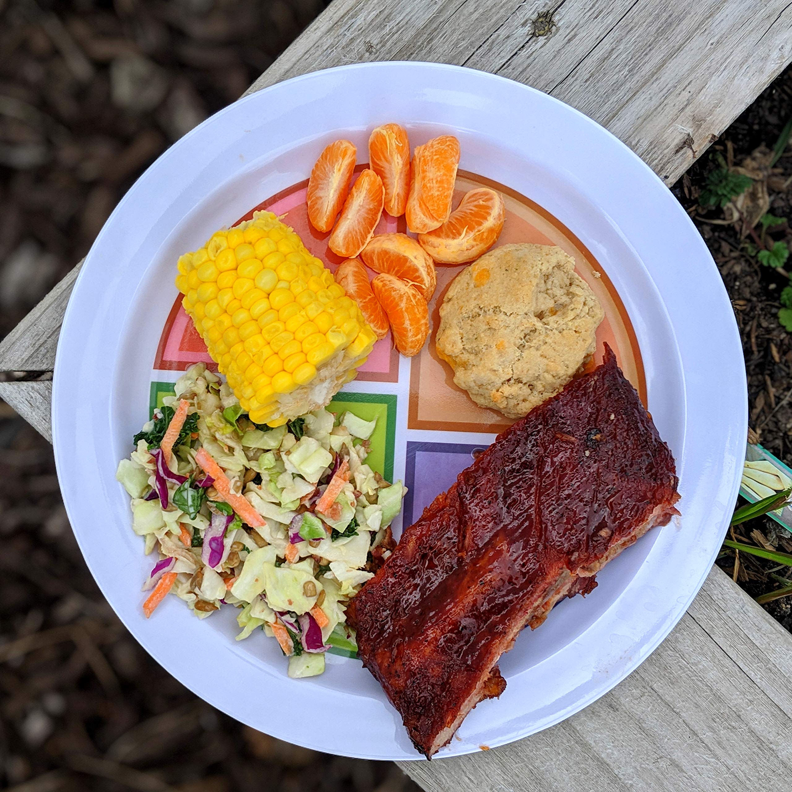 Choose Myplate Portion Control Real Plate- Nutrition Plate For Health Education, And Balanced Meal Planning. Stackable, Microwav