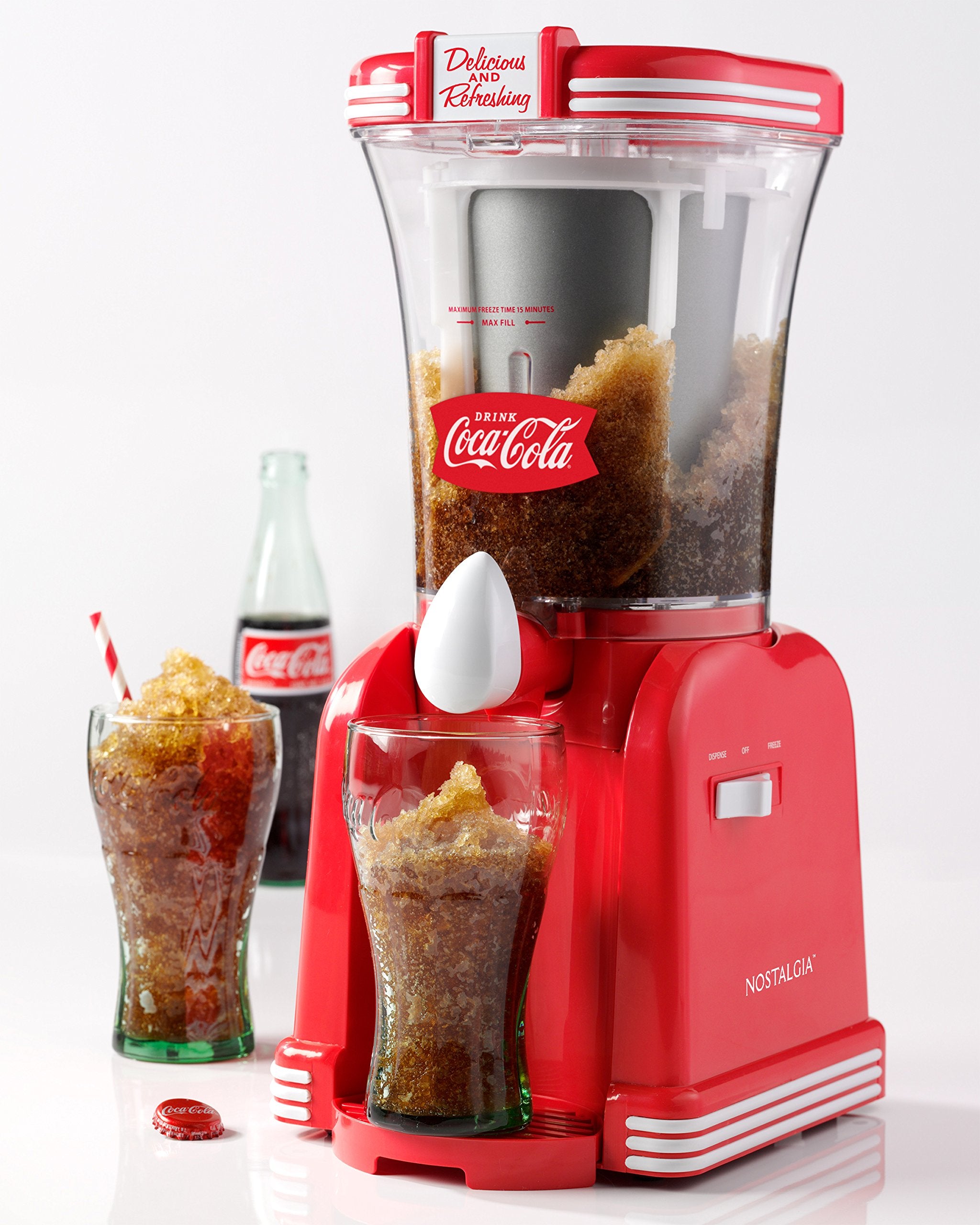 Nostalgia Rsm650Coke 32- Ounce Slush Drink Maker, 32 Oz, Coke Red