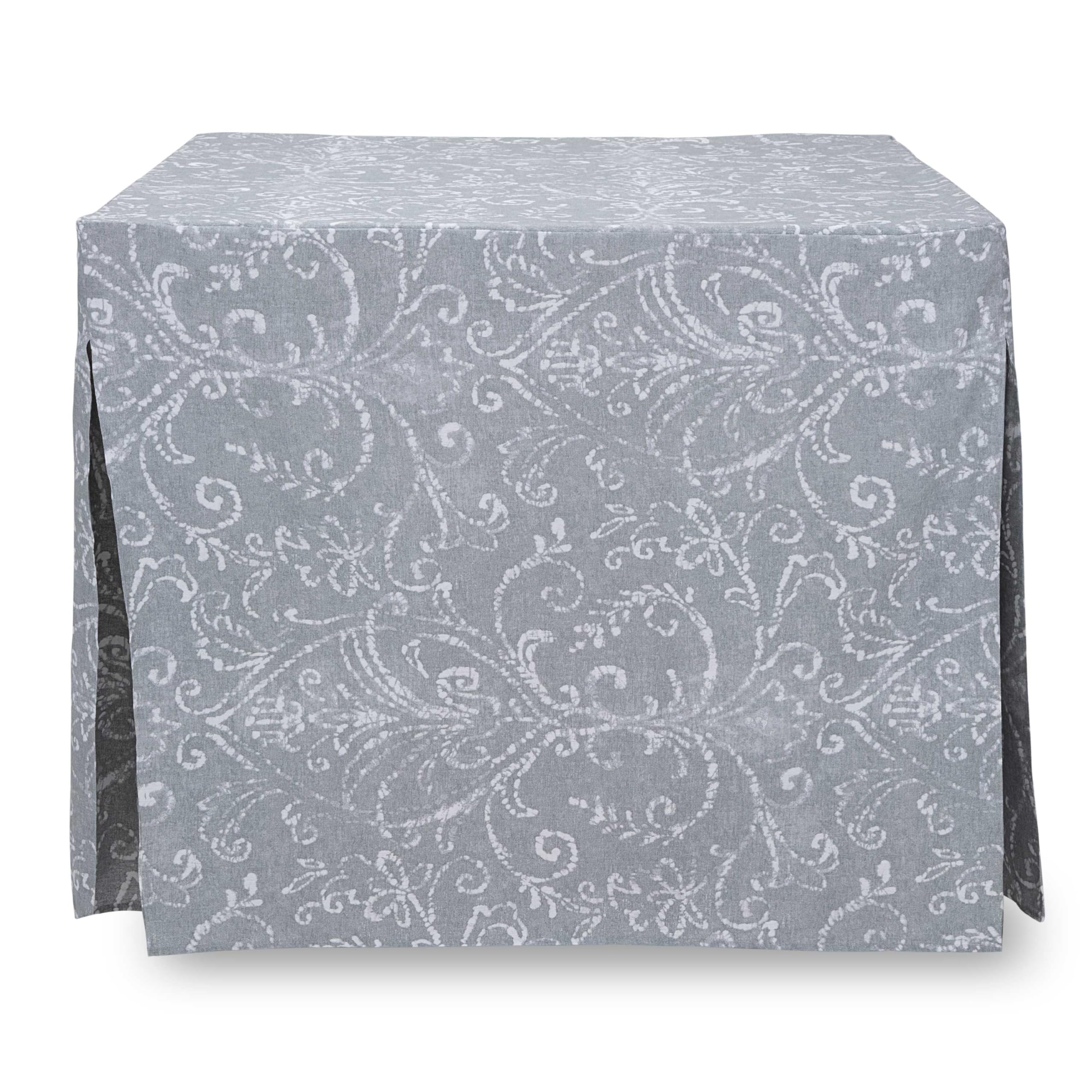 Tablevogue Machine Washable Polyester Bali Print Fitted Stain Resistant Table Cover Square Tablecloths for Events Wedding Specia