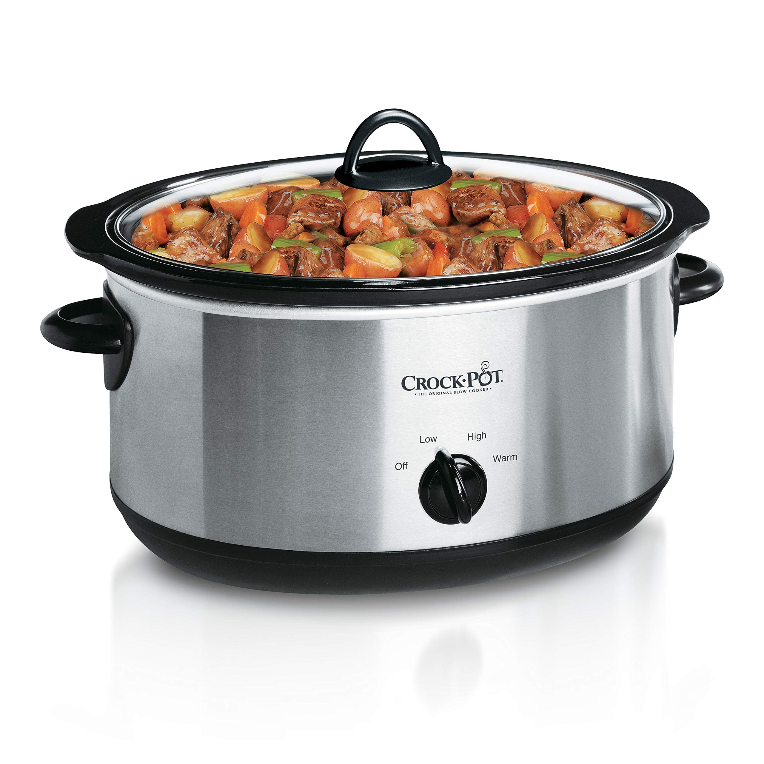 Crockpot Manual 8-Quart Slow Cooker, Stainless Steel