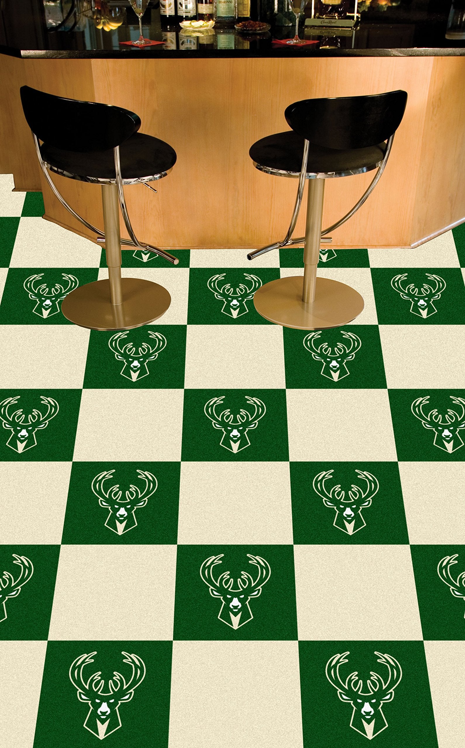 Fanmats Nba - Milwaukee Bucks Carpet Tiles