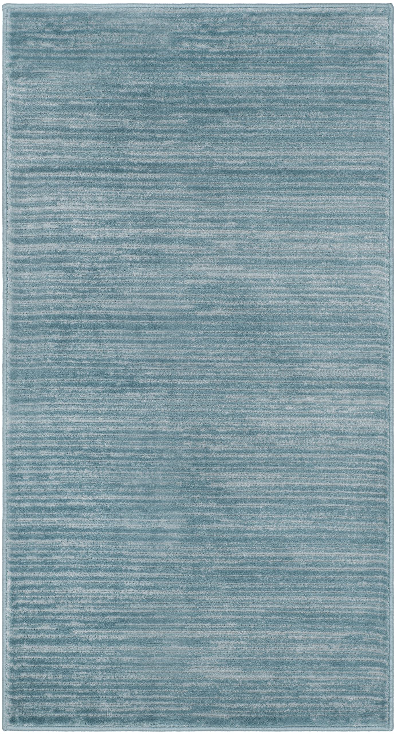 SAFAVIEH Vision Collection Accent Rug - 22 x 4, Aqua, Modern Ombre Tonal Chic Design, Non-Shedding & Easy Care, Ideal for High