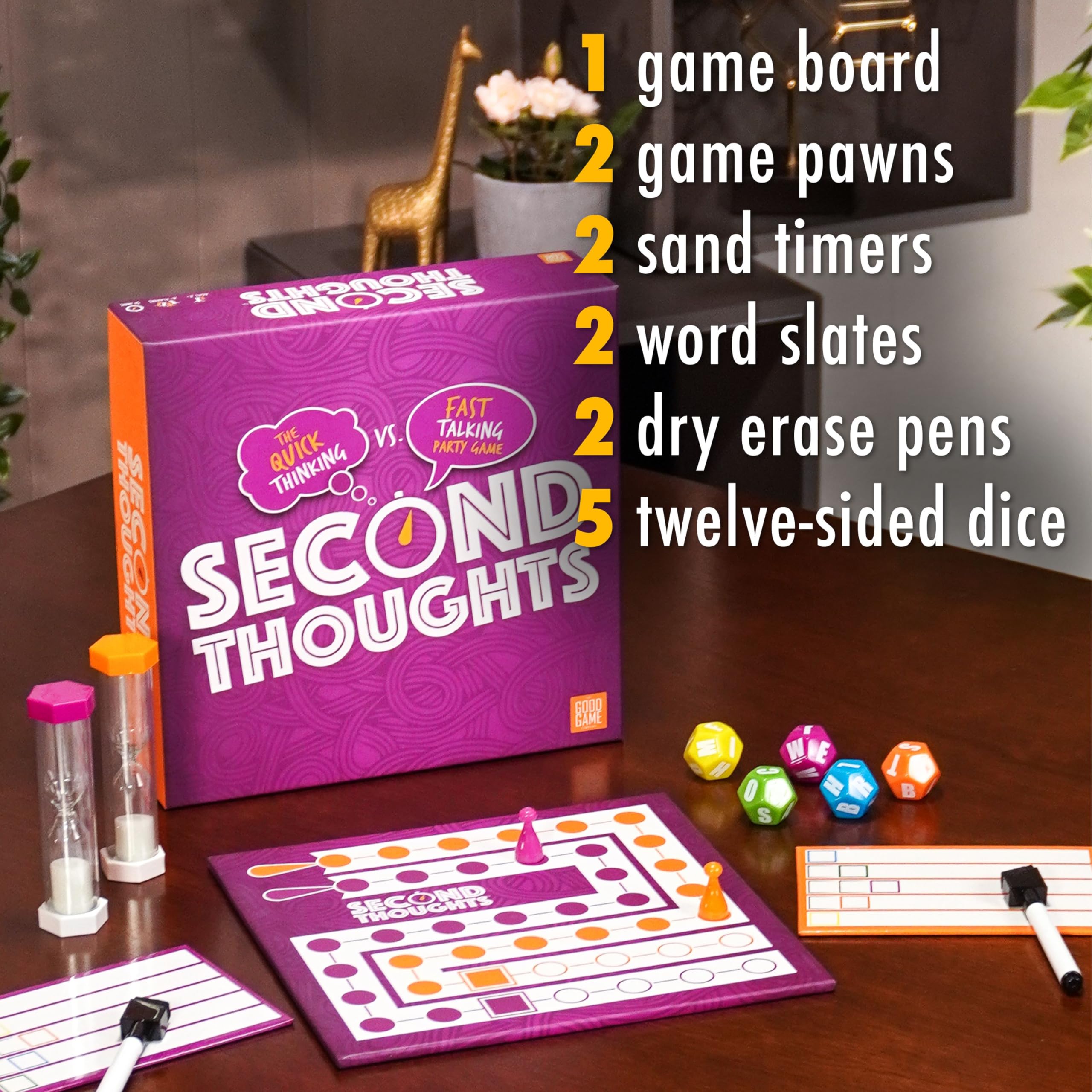 The Good Game Company Second Thoughts- The Quick Thinking vs Fast Talking Party Game