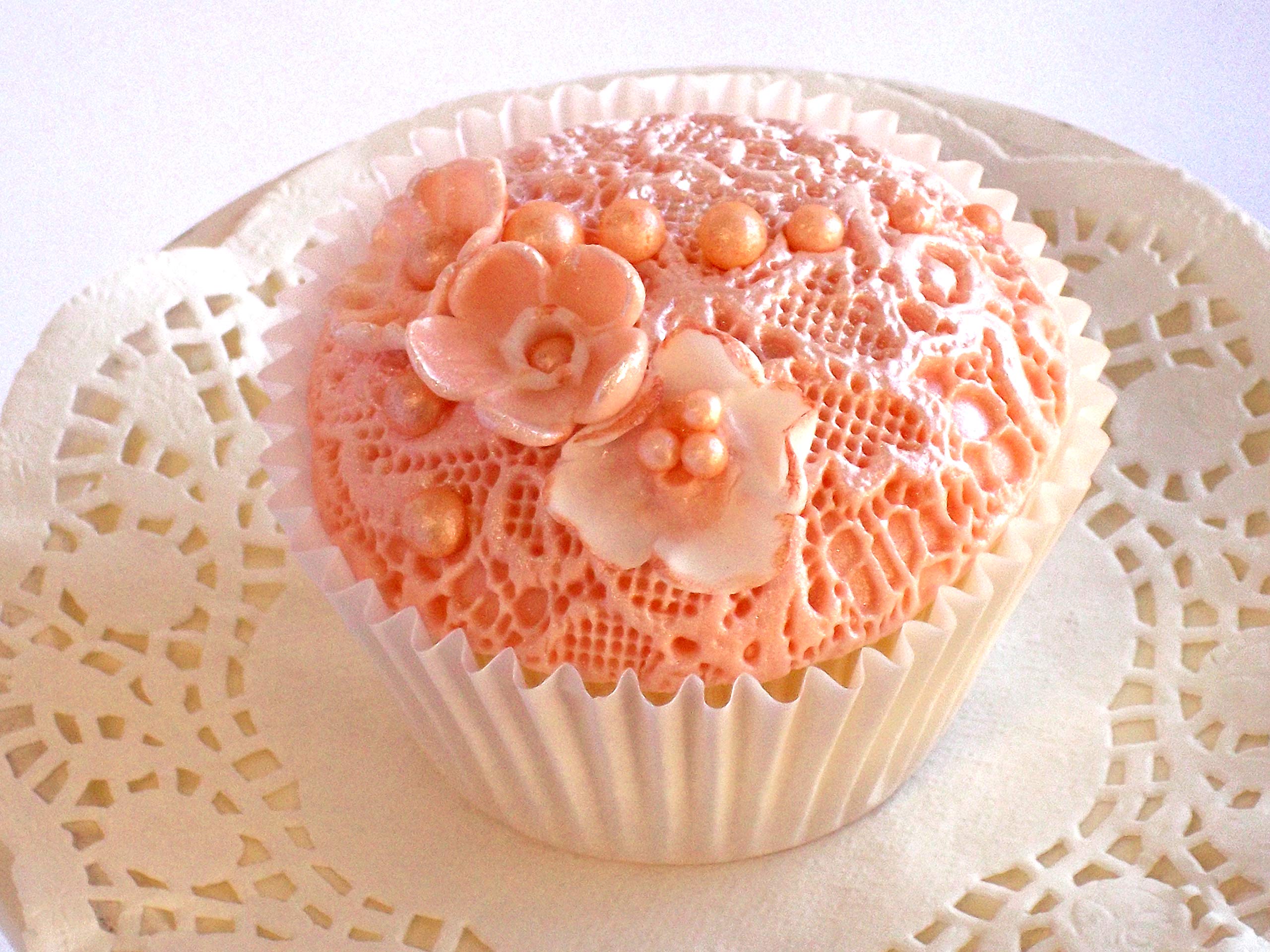 Katy Sue Royal Lace Silicone Mold For Cake Decorating & Craft - Creates A Lace Texture Pattern, Mold Size 4.02 X 4.02 X 0.16 Inc