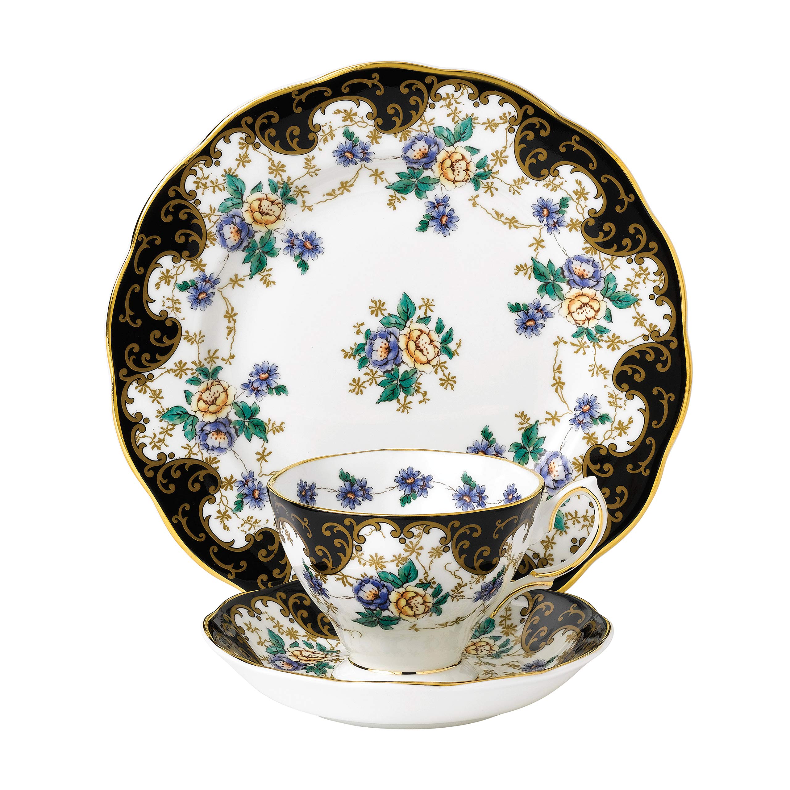 Royal Albert 100 Year Collection 1910 3-Piece Tea Set, 8, DUCHESS
