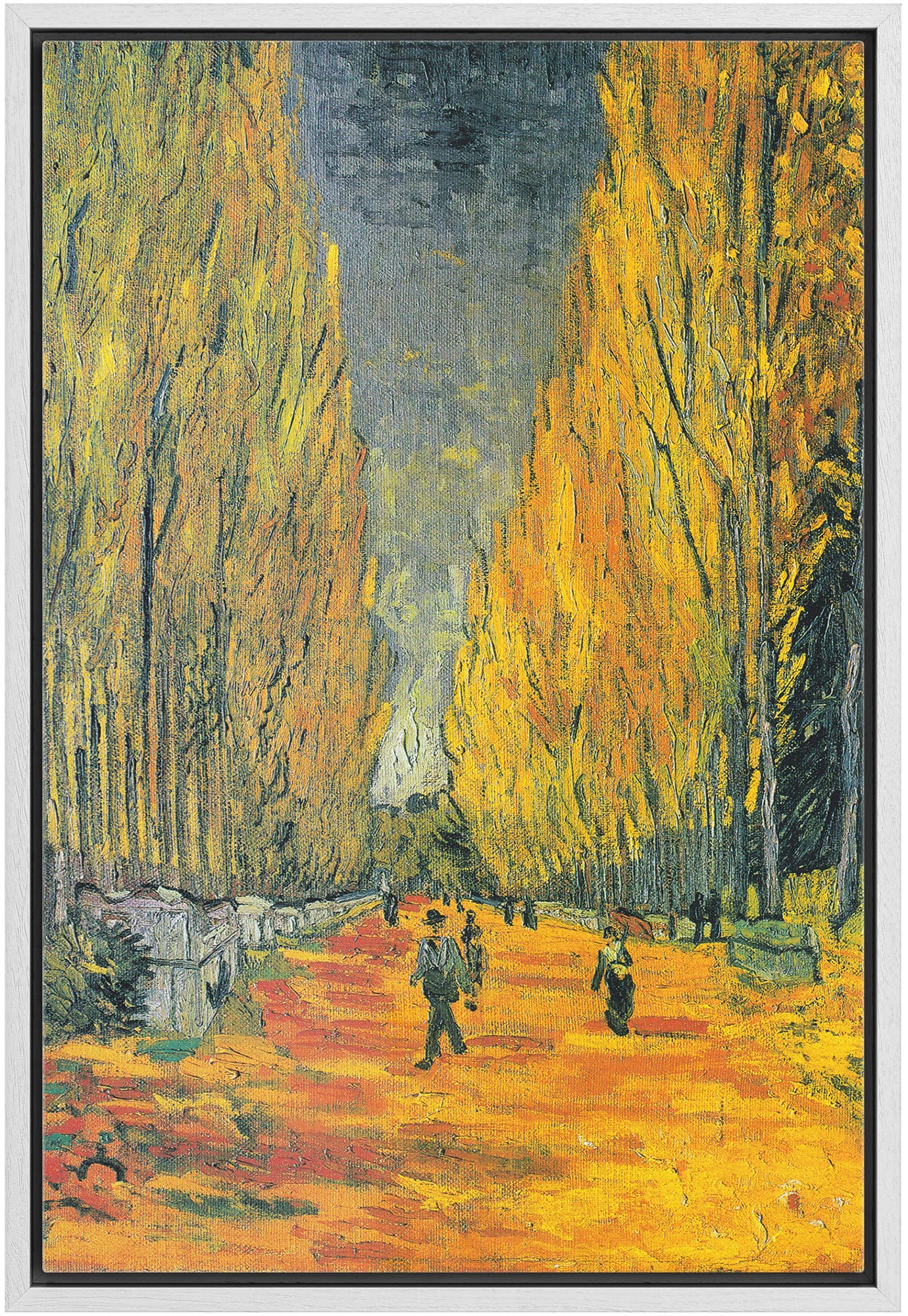 Wall26 Framed Canvas Print Wall Art Les Alyscamps By Master Artist Vincent Van Gogh Nature Wilderness Illustrations Fine Art Rel