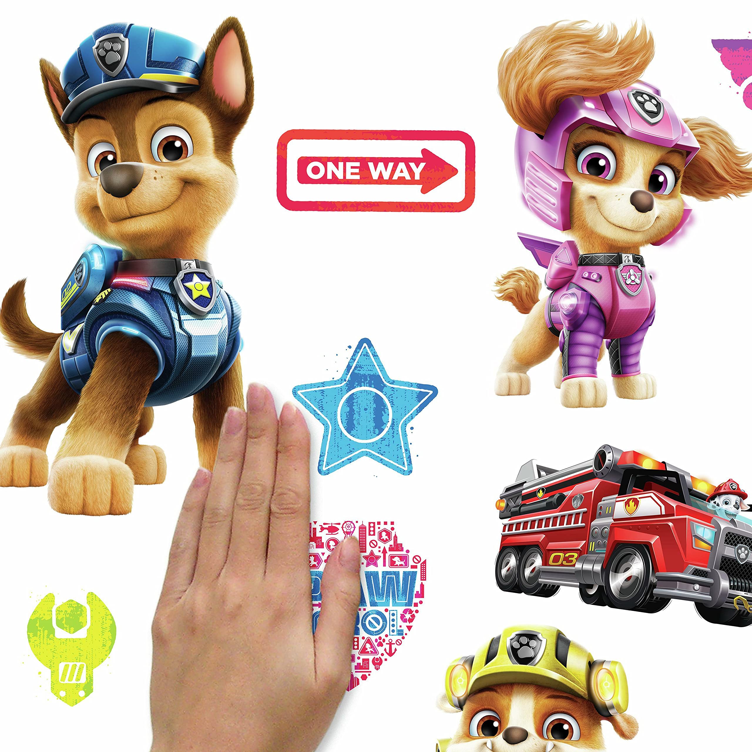 Roommates Rmk4819Scs Paw Patrol Movie Peel And Stick Wall Decals