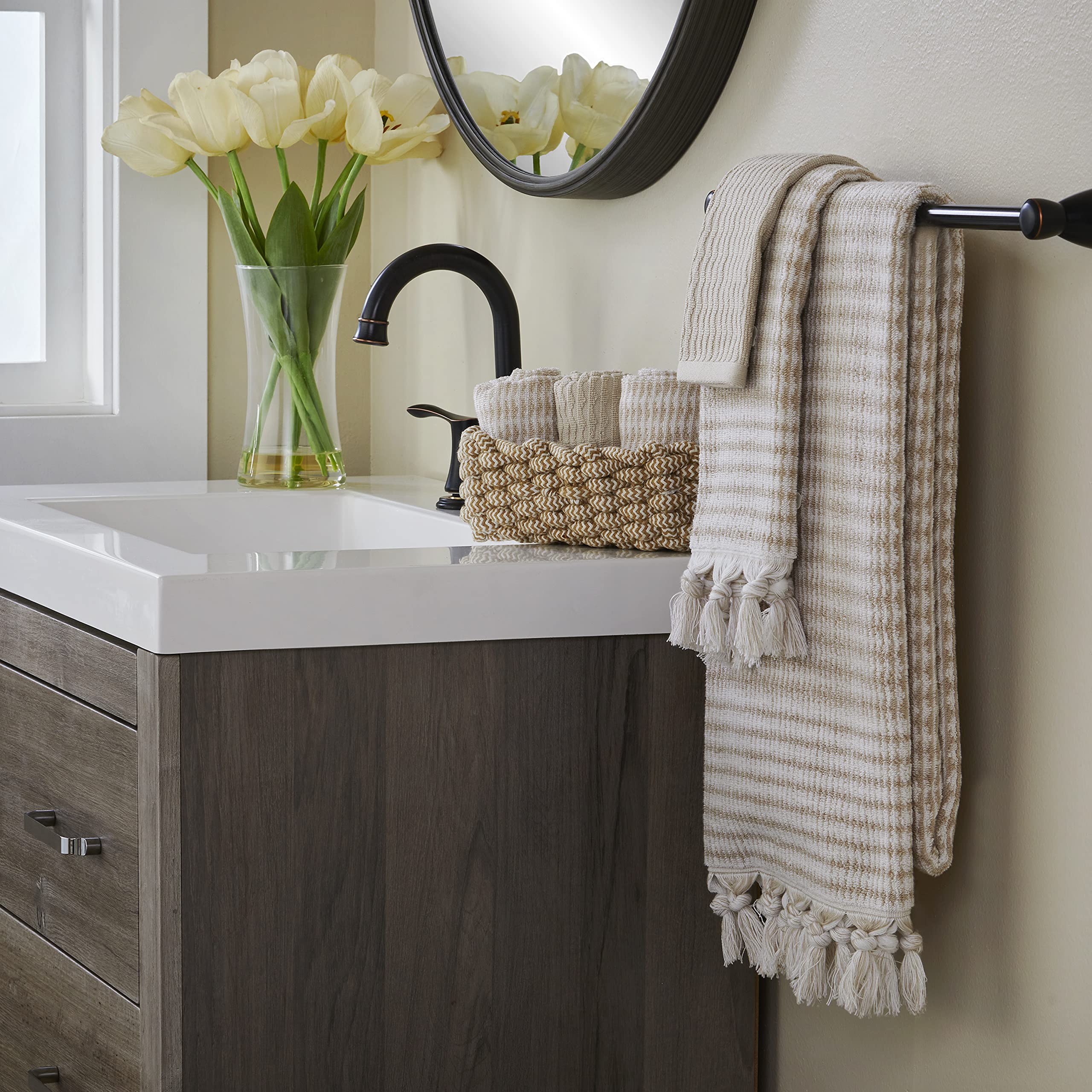Skl Home Longborough Bath Towel, Tan
