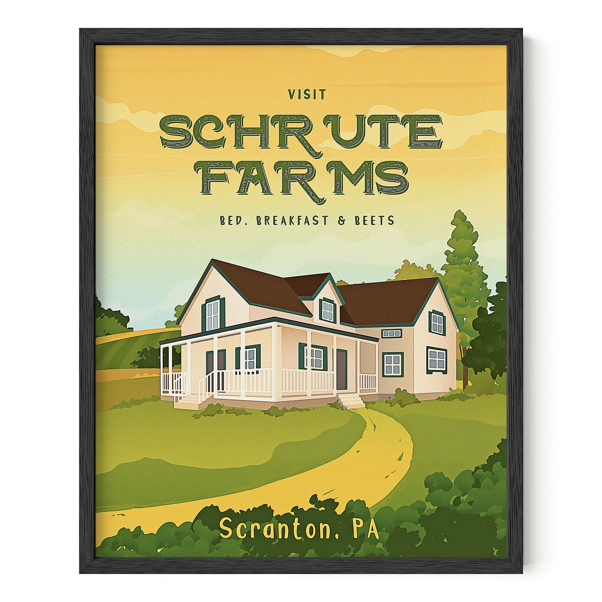 Haus And Hues The Office Poster, Schrute Farms, Dwight Schrute Poster, The Office Wall Art, Funny Posters, The Office Decor, The