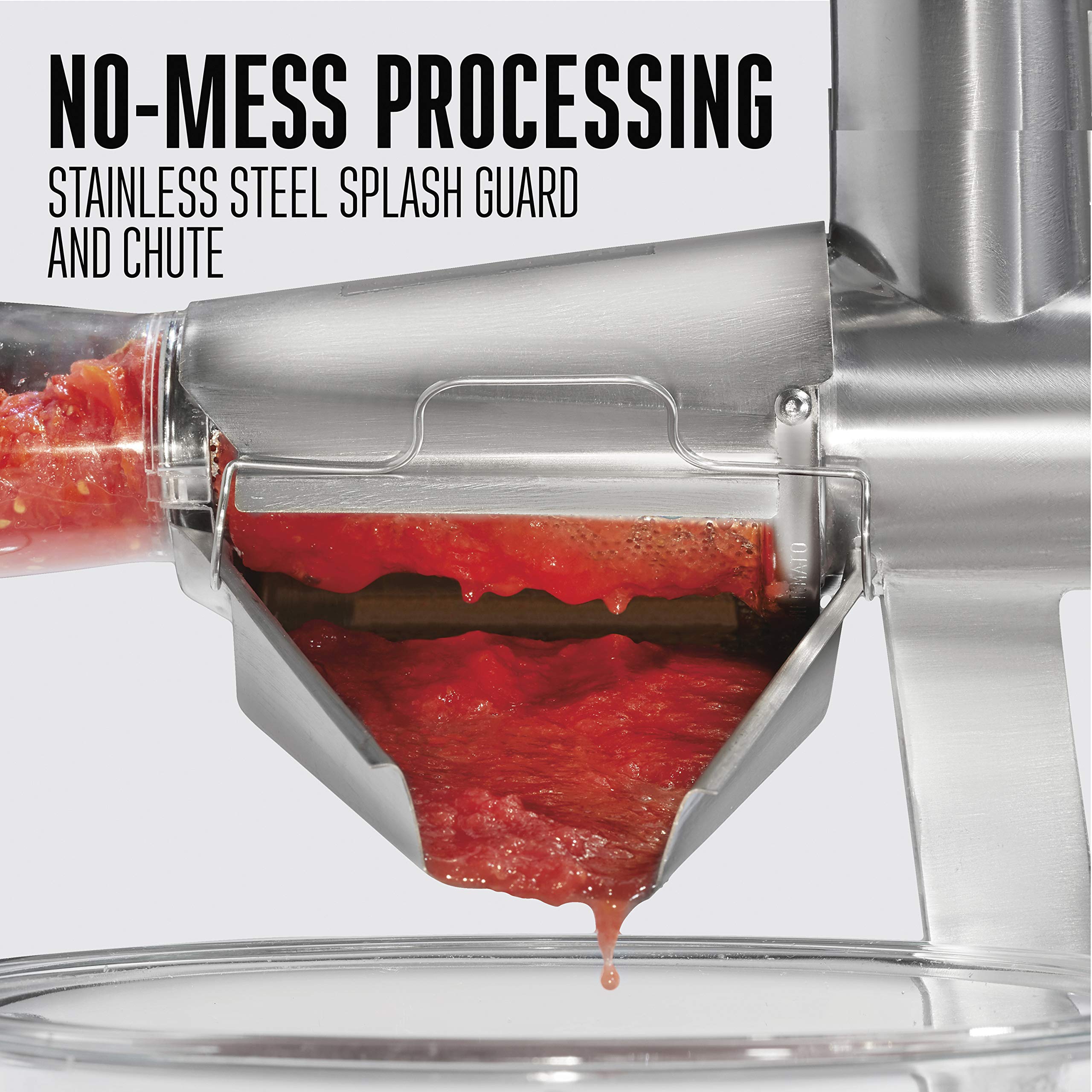 Weston Metal Tomato Strainer, 1 Gallon Hopper, Stainless Steel