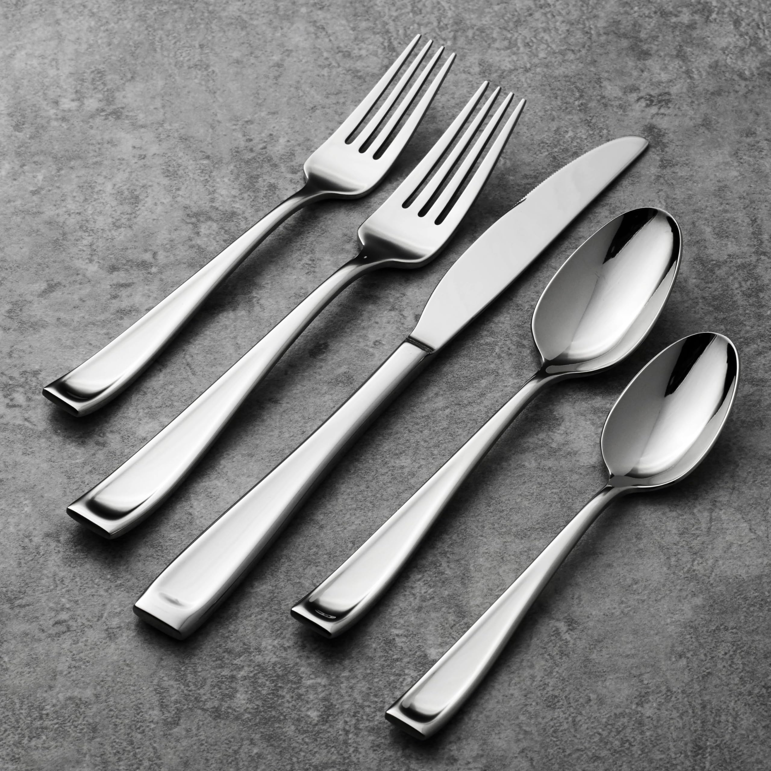 Oneida Moda Dinner Forks, Set Of 4,Silver,Dinner Forks, Set Of 4