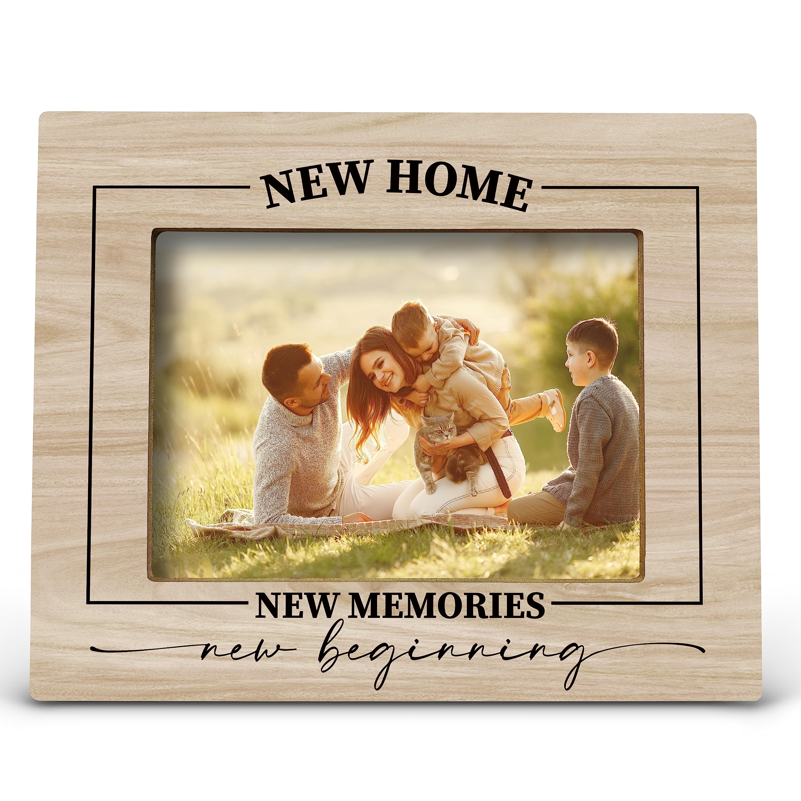 FONDCANYON New Home New Memories Housewarming Picture Photo Frame,New Homeowner Gifts,First New Home Gifts,First Time House Owne