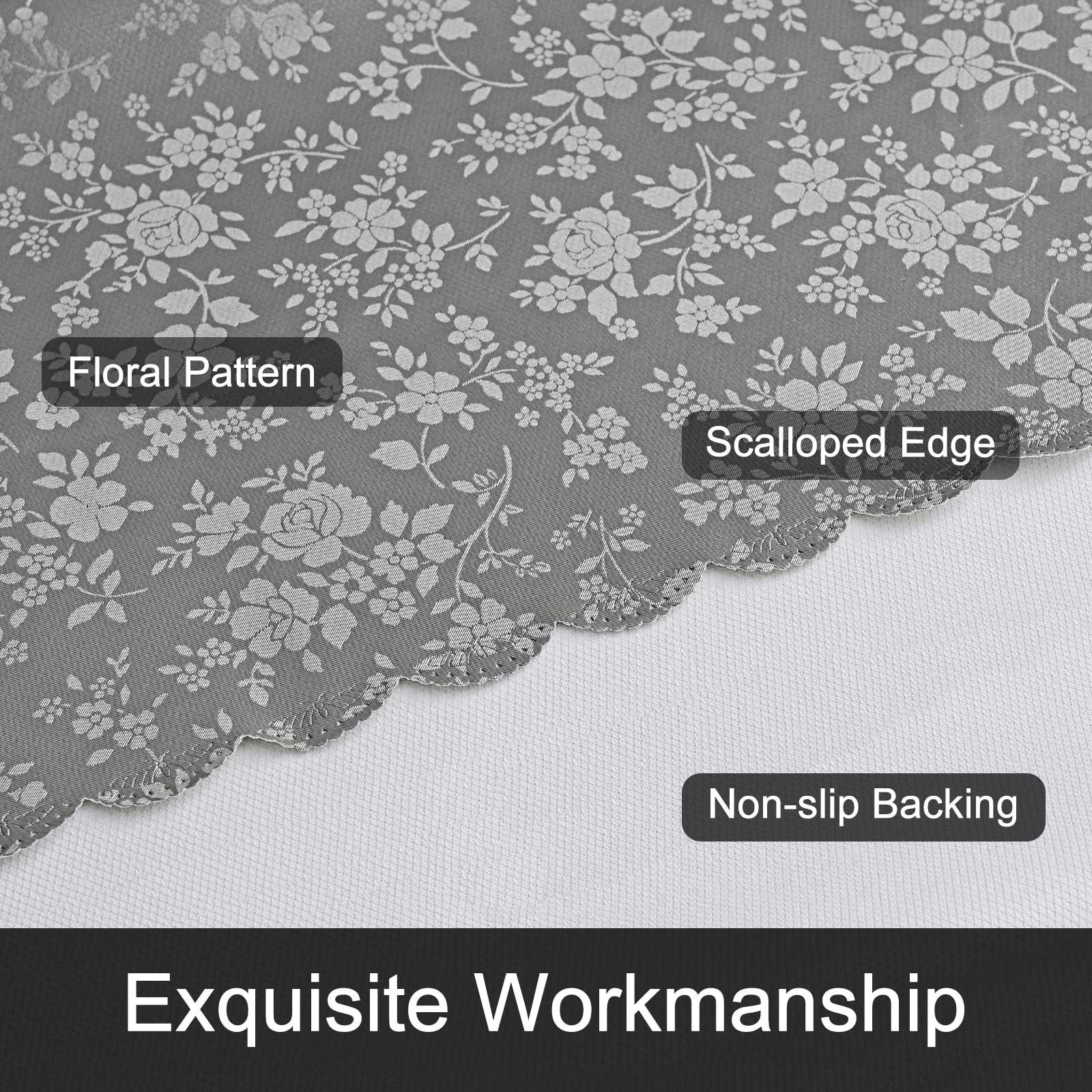 Smiry Rectangle Table Cloth, Waterproof Heavy Duty Vinyl Tablecloths, Wipeable Washable Table Cover For Kitchen And Dining Room