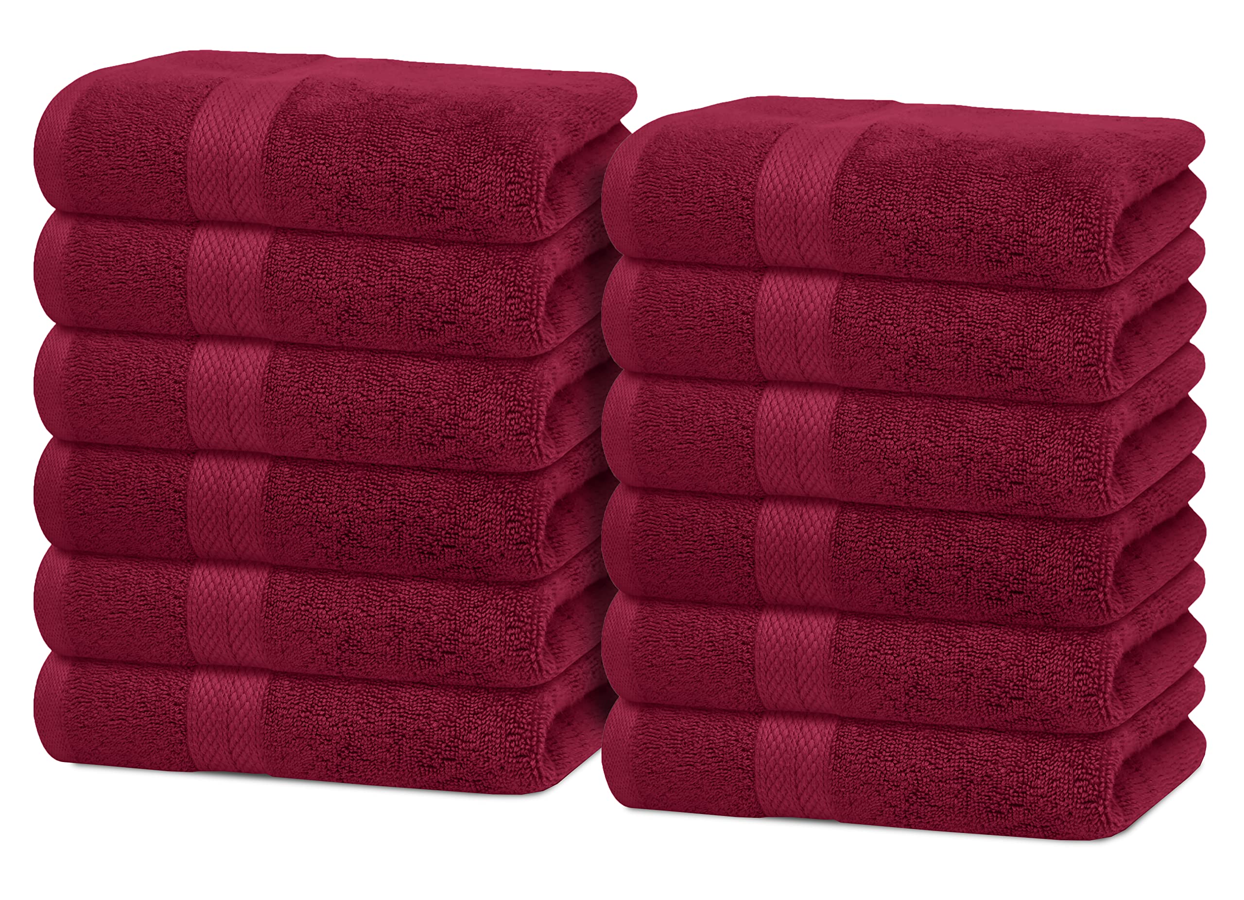 Avalon Luxury Washcloths Value Pack Of 12 - Premium Cotton, Soft & Absorbent Wash Cloths For Body And Face, Hotel And Spa Qualit