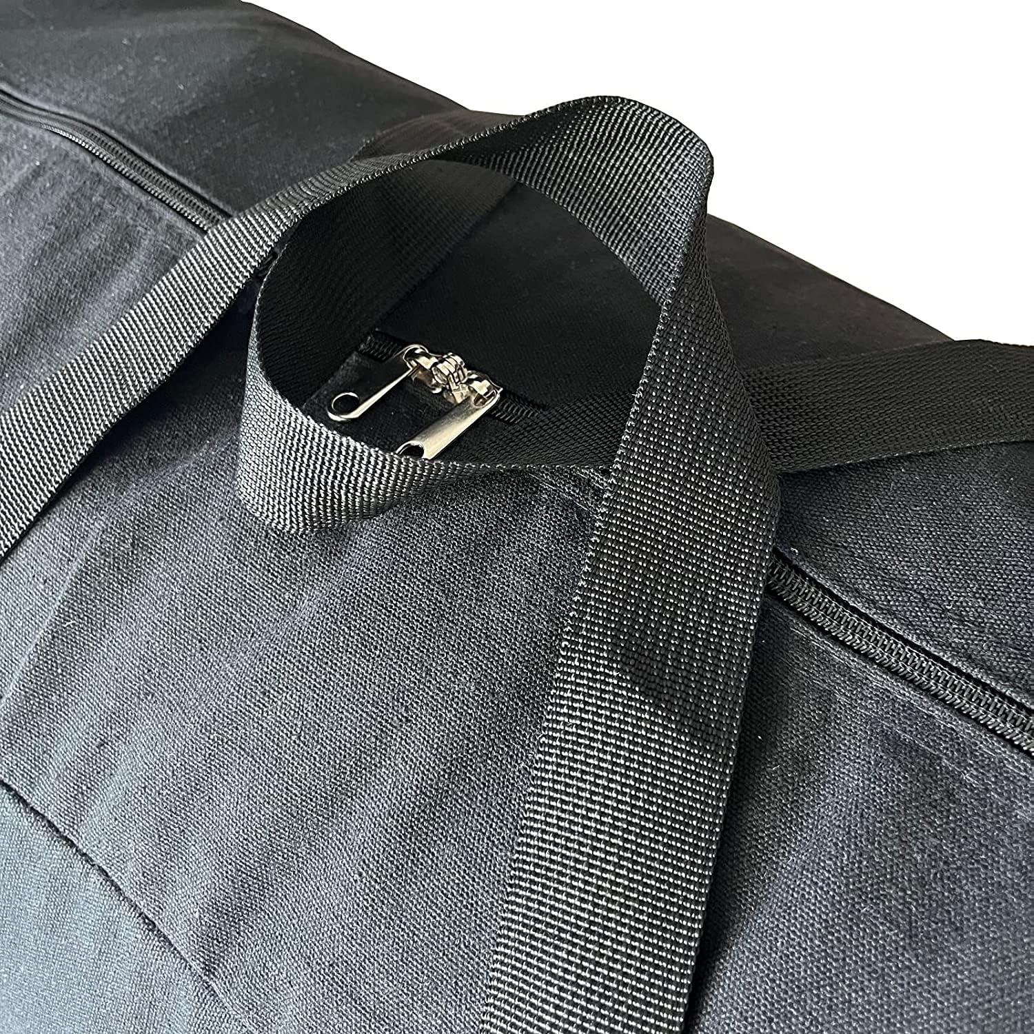 Yikithom Extra Large Storage Canvas Duffle Bag For Travel, Black Oversized Giant Big Traveling Duffle Bag