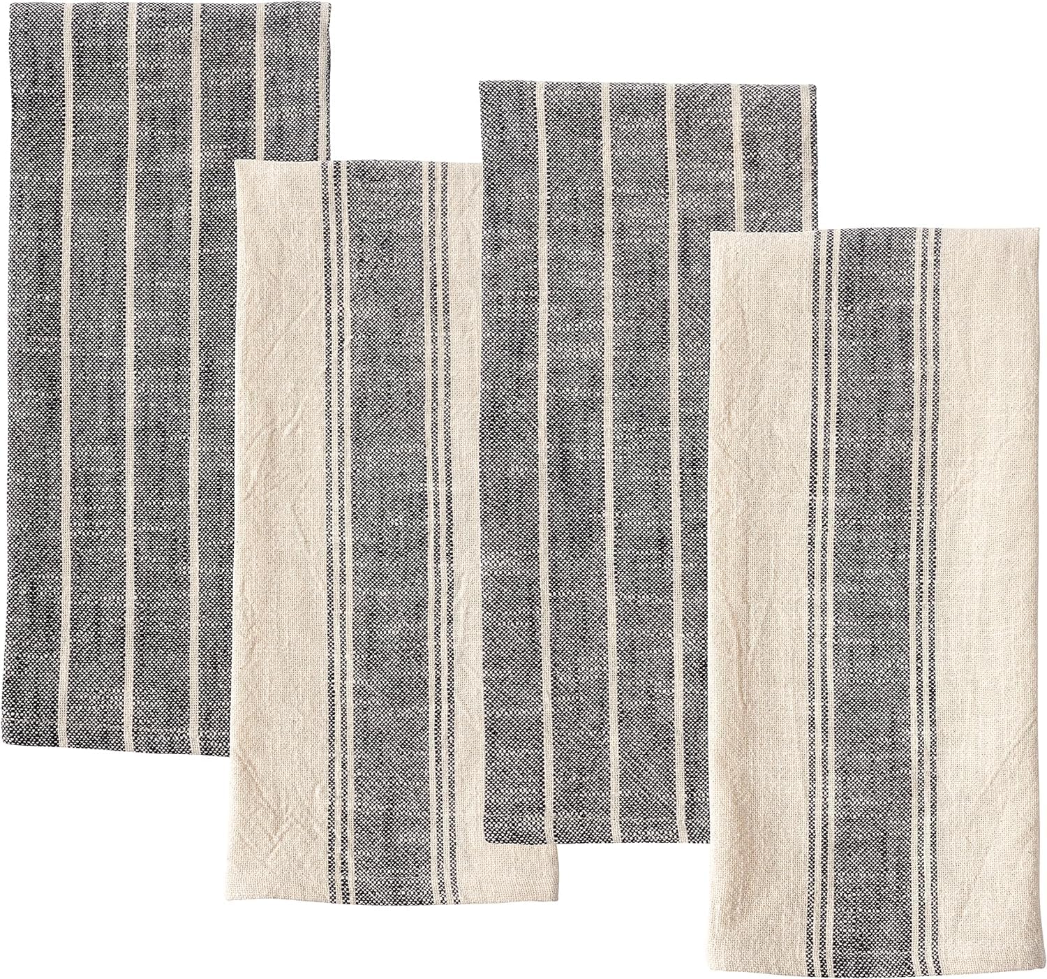 KAF Home Natural Rustic Farmhouse Slubbed Kitchen Towel | 100% Cotton Dish Towel, 18 x 28 Inches | Soft and Absorbent (Olive, Se