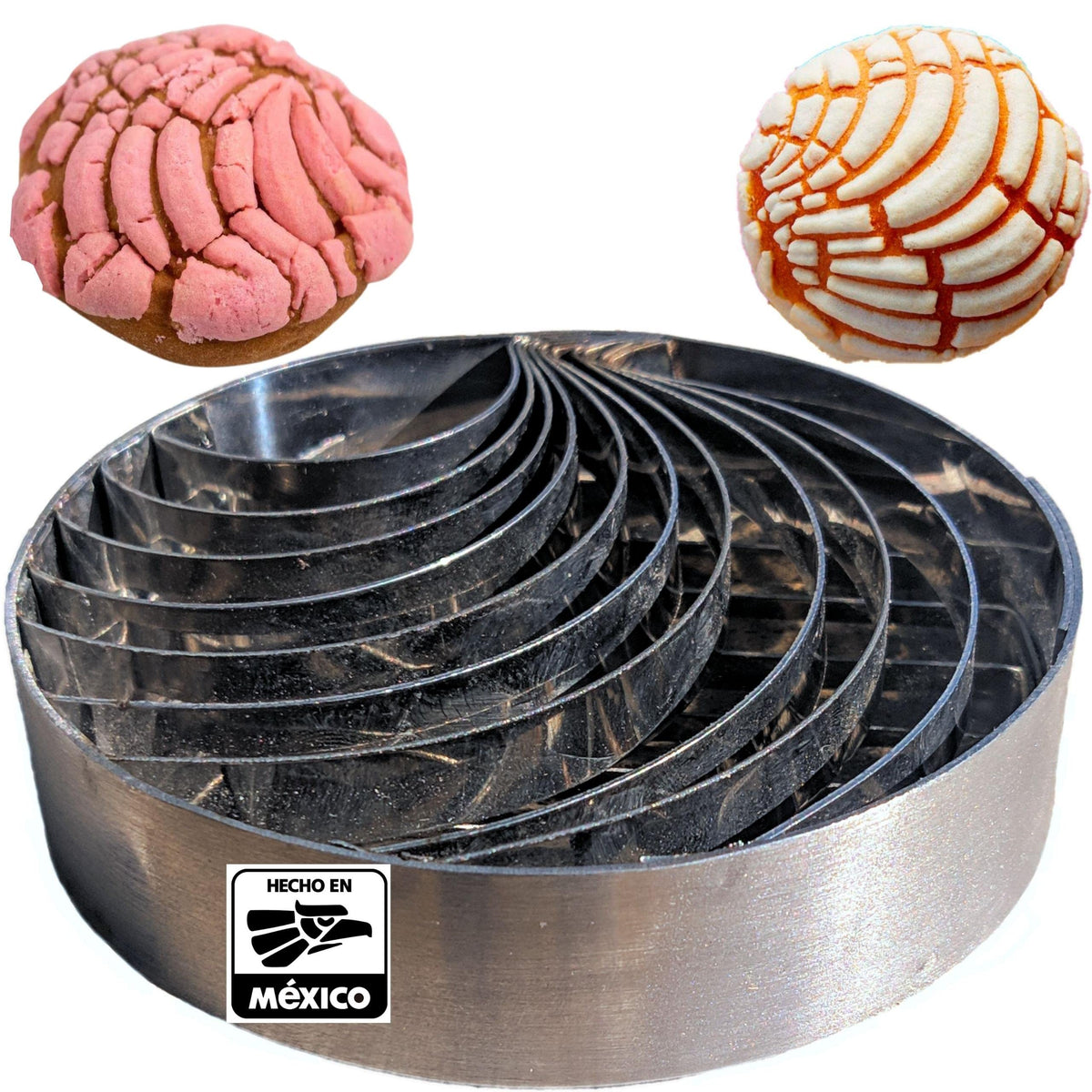 The Original Concha Cutter Mexican Bread Mold Made Of Stainless Steel the-original-concha-cutter-mexican-bread-mold-made-of-stainless-steel