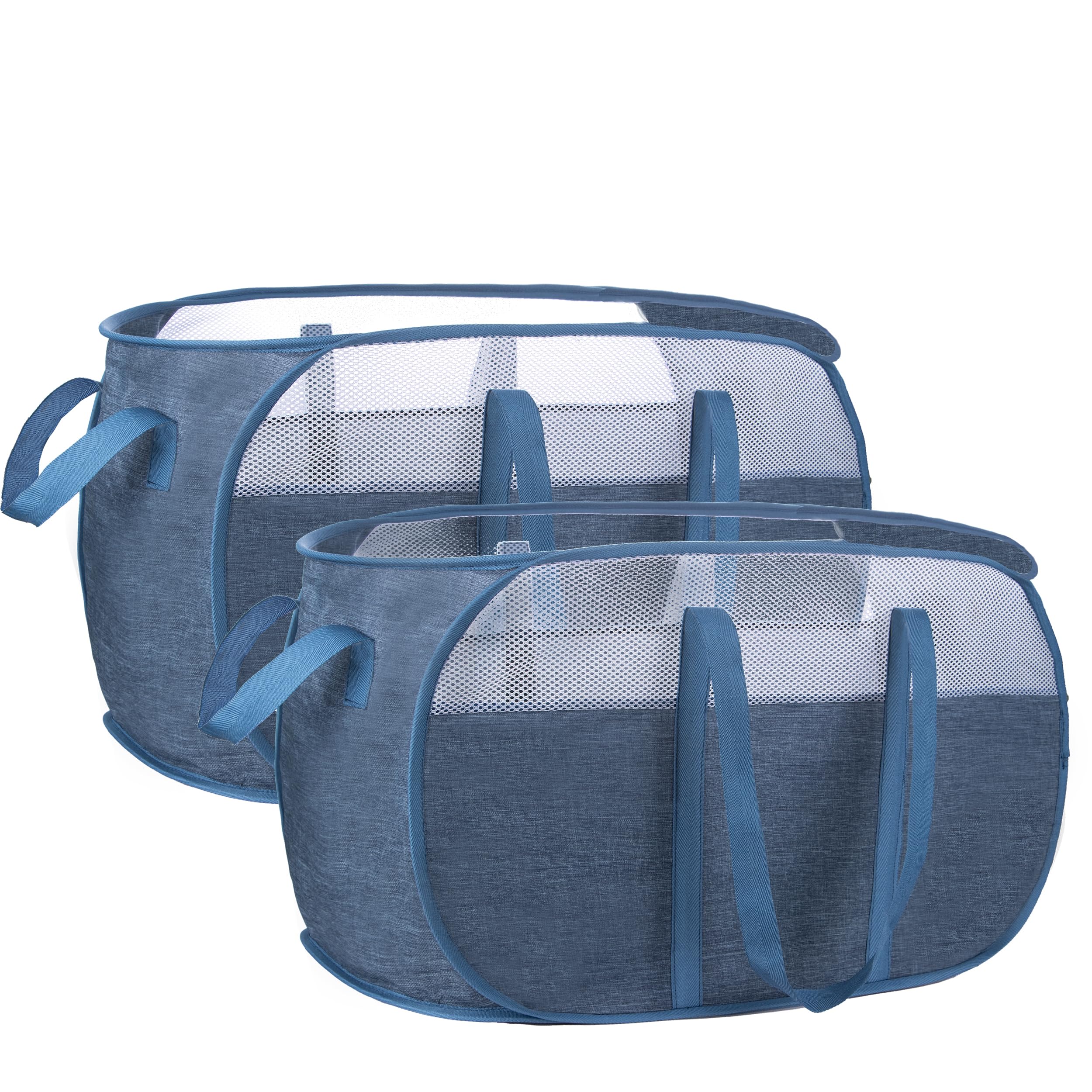 Pop Up Laundry Hamper,With Durable Handles Collapsible Laundry Basket,Easy To Open And Fold For College Dorm,Kids Room,Travel (2