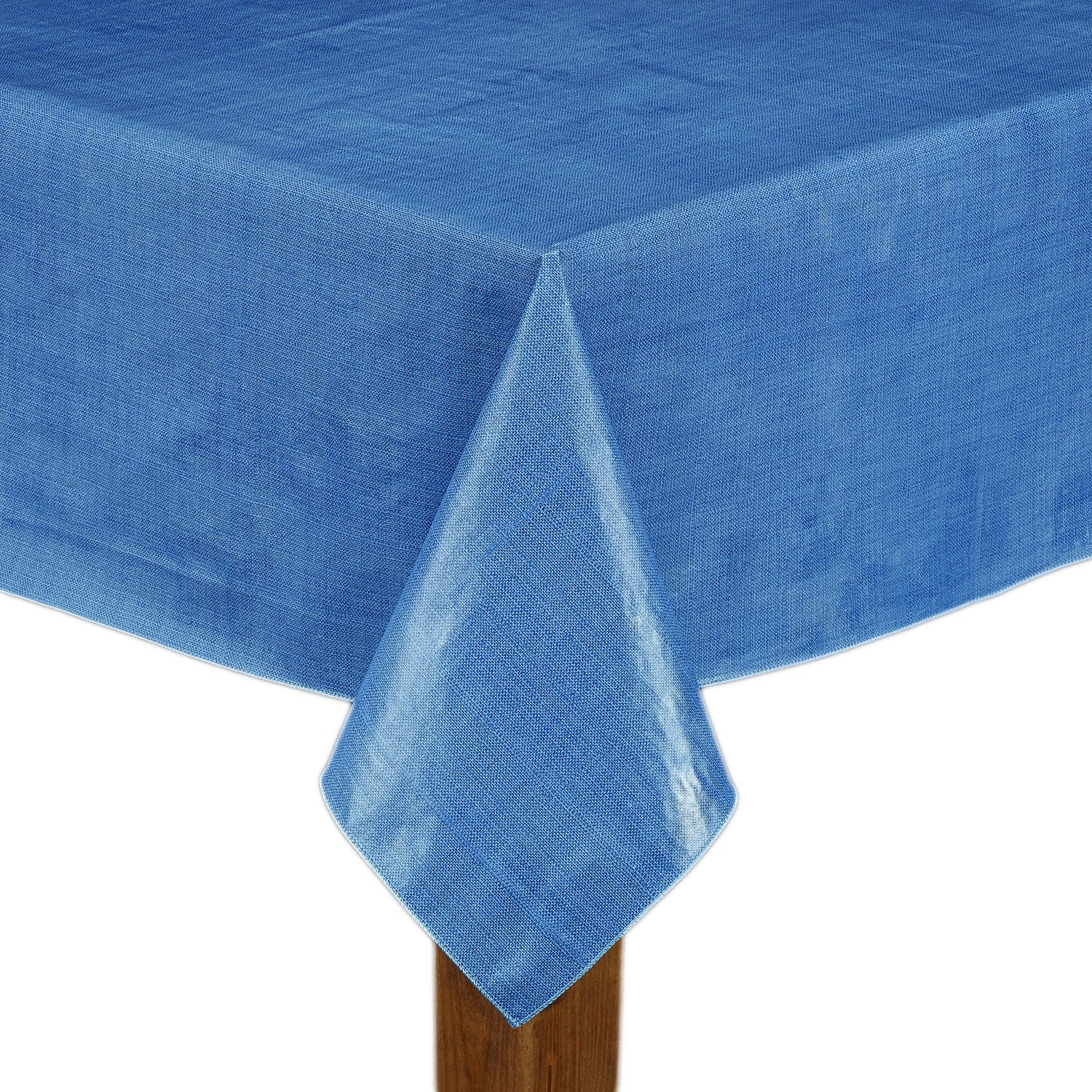 Cafe Deauville Vinyl Tablecloth Chambray 60 x 84 [Kitchen]
