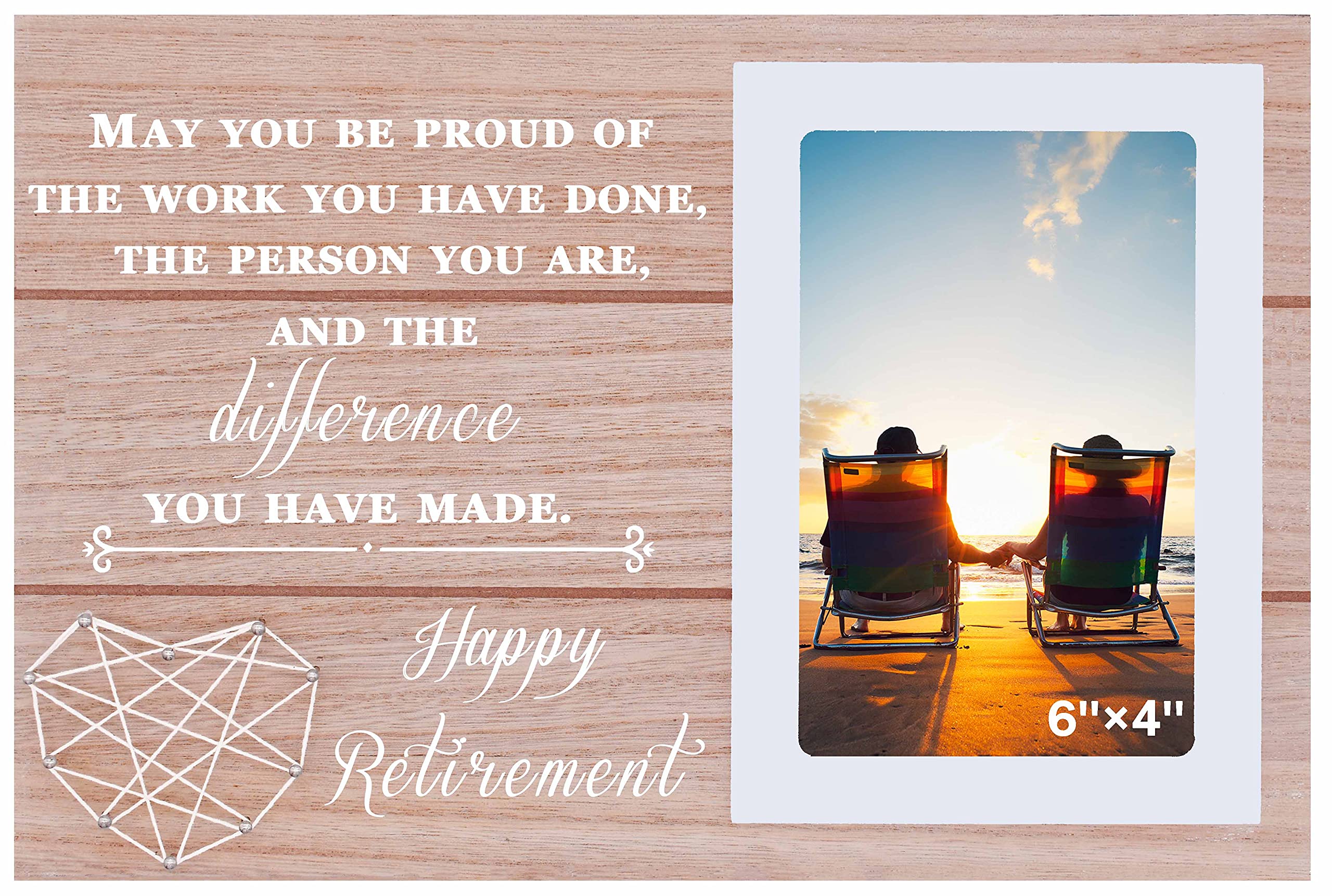 NZY Happy Retirement Gifts for Women - Picture Frame Gift for Her - Retirement Appreciation Gift - Gift for Mom Boss Co-workers,
