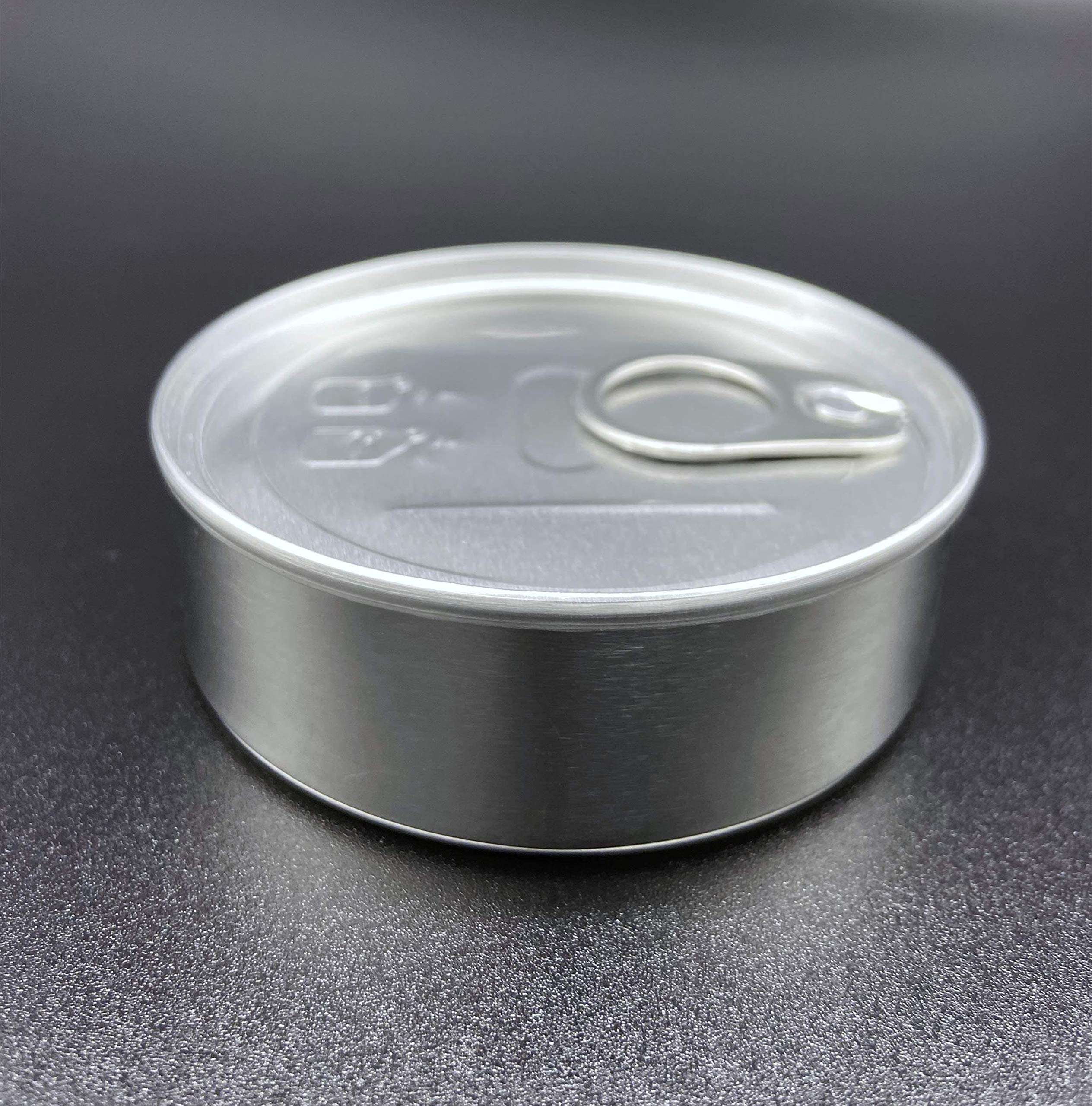 Yeepon 20Sets Cali Self-Seal Tin Can With Lid - Tuna Can Hoop Ring - No Tools Needed + 32Pieces Can Labels?100Ml/3.5] (20Sets) (