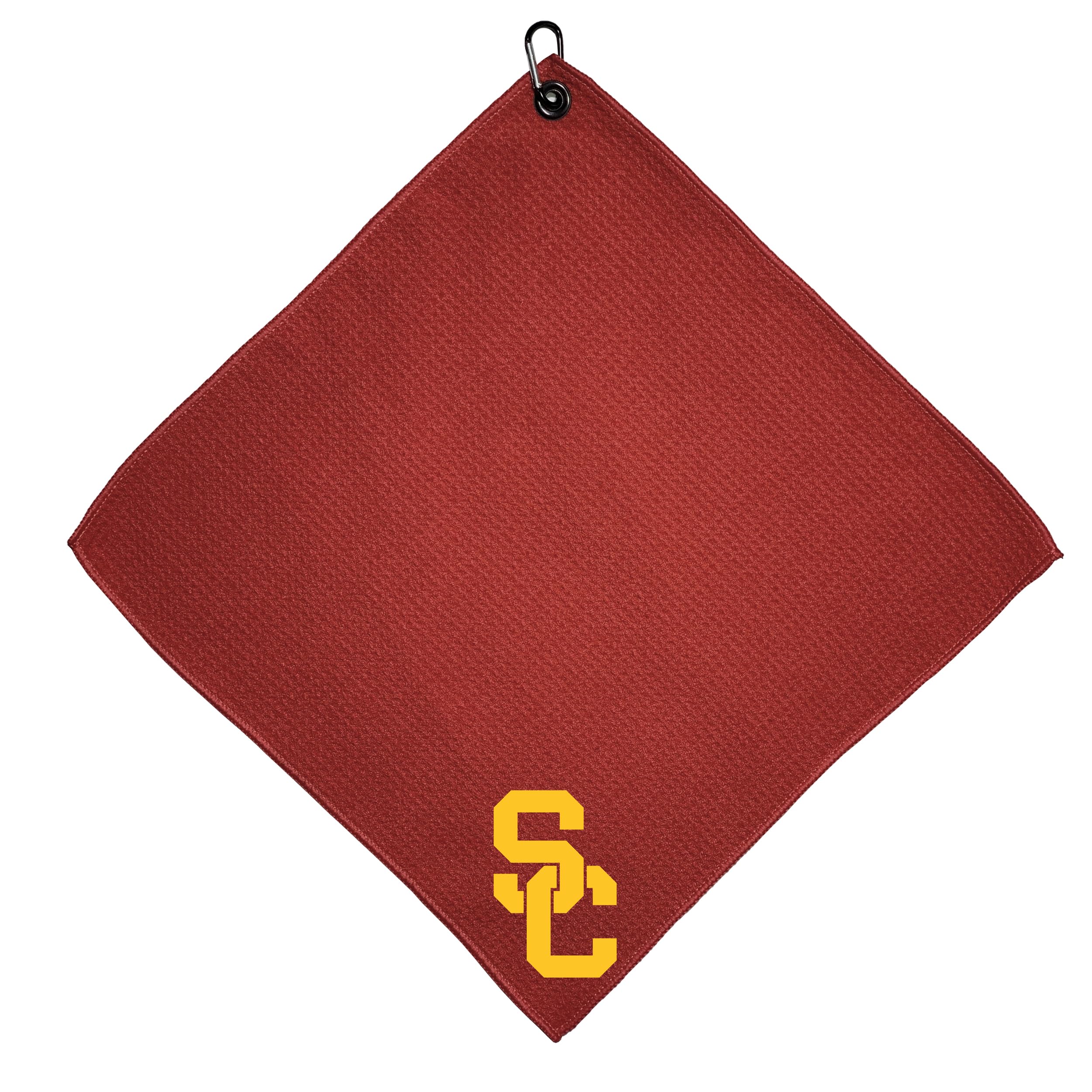Team Golf NCAA USC Trojans Microfiber Golf Towel, 15x15 (Multicolor)