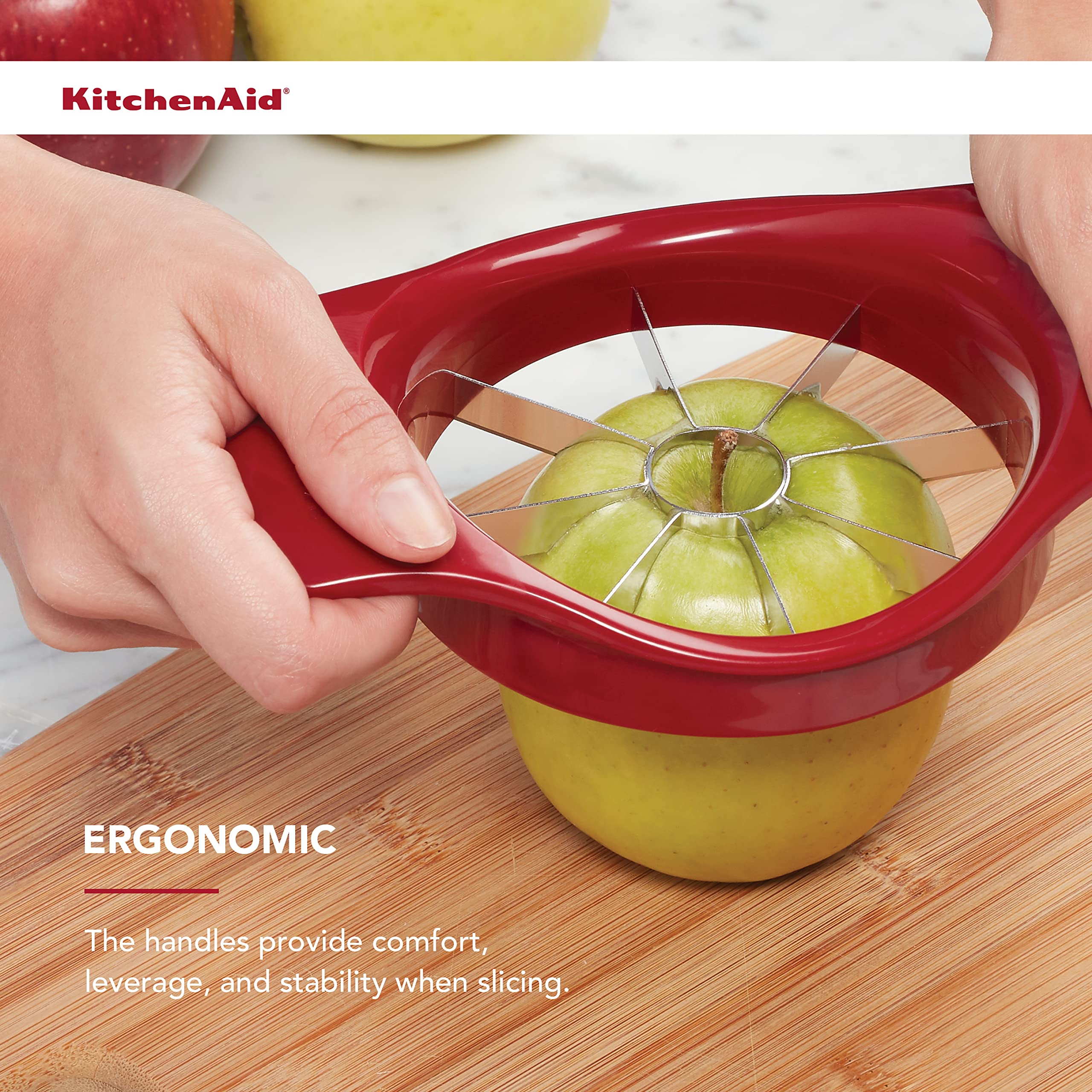 FRUIT SLICER ABS/SS RED (Pack of 1)