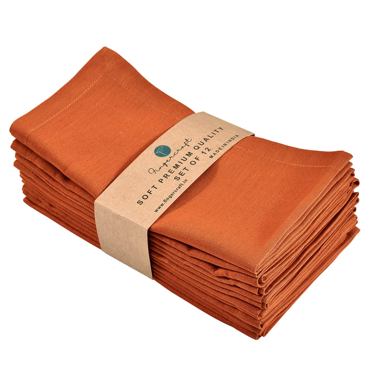 Dinner Cloth Napkins, Cotton Linen Blend Fabric 12 Pack, Premium Quality, Mitered Corners For Every Day Use Napkins Are Pre Shru