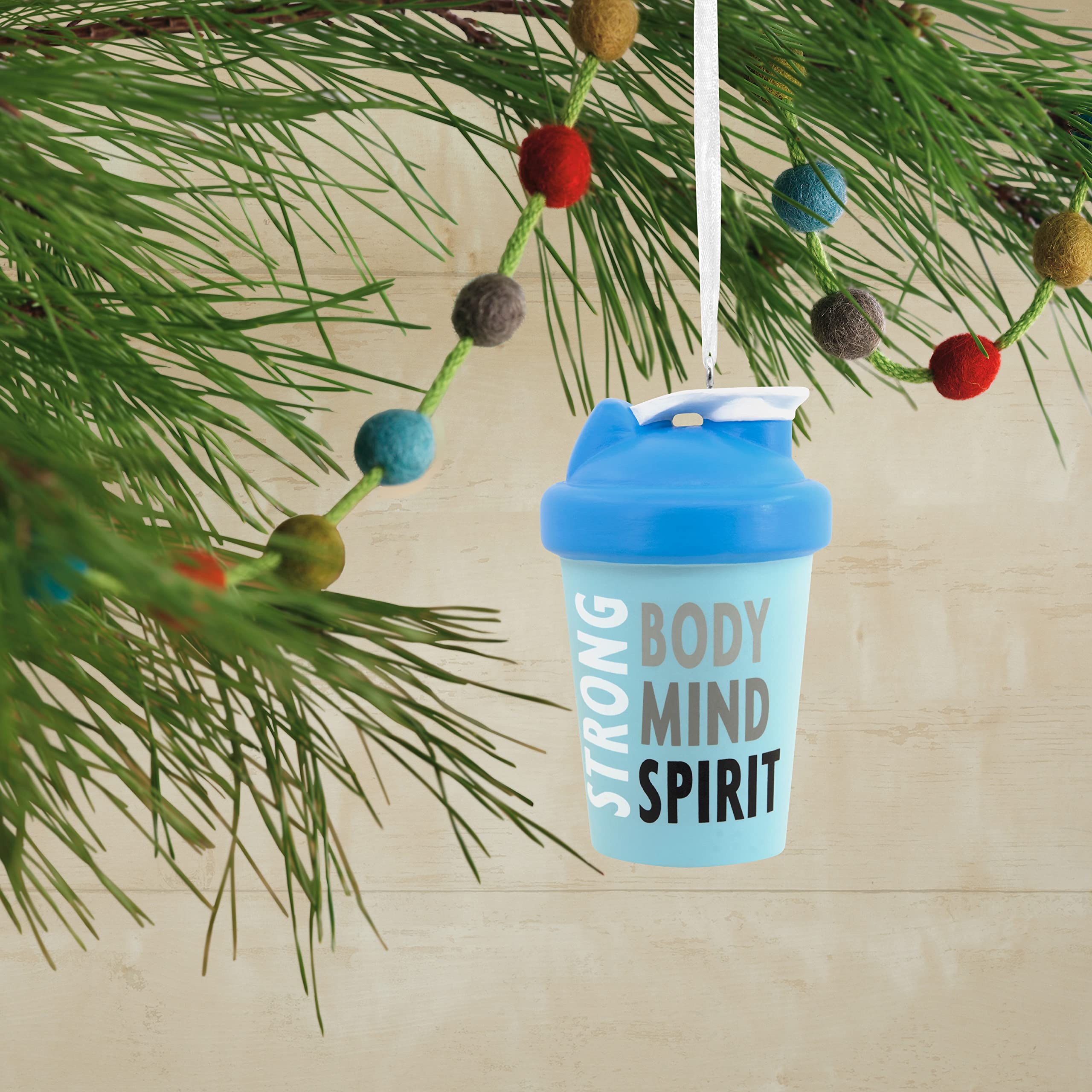 Hallmark Fitness Shaker Bottle Christmas Ornament