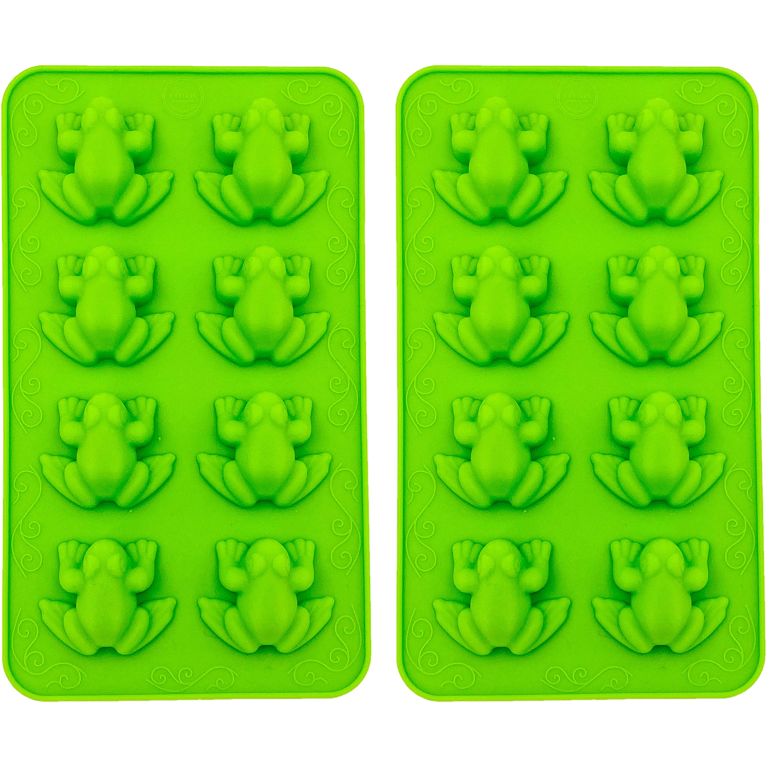 Frozen Frogs Silicone Mold, Candy Chocolate Frog Molds For Birthday, Party, Cake Decoration Passover Bake Ware And Ice Trays (2-