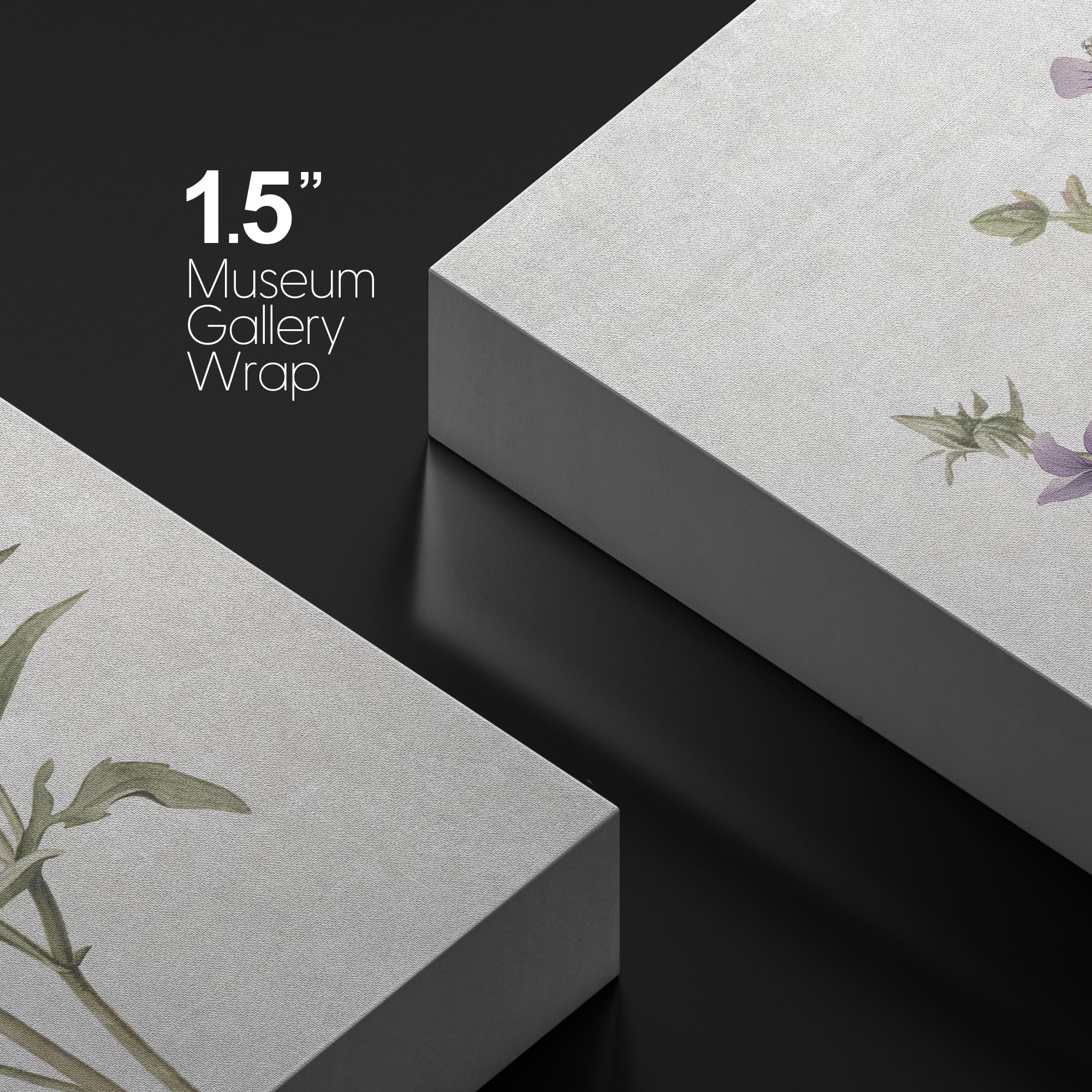 Wall26 Canvas Print Wall Art Purple Watercolor Wildflower Still Life Nature Wilderness Illustrations Modern Art Botanical Floral