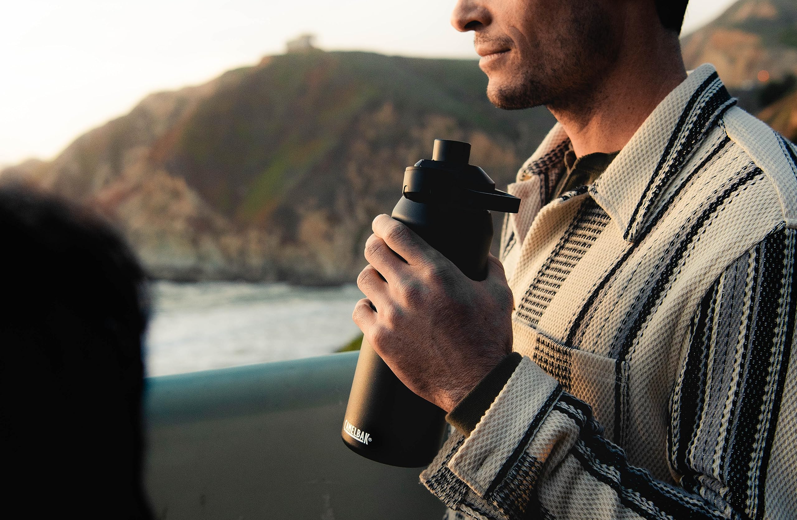 Camelbak Chute Mag 20Oz Vacuum Insulated Stainless Steel Water Bottle, Nordic Blue