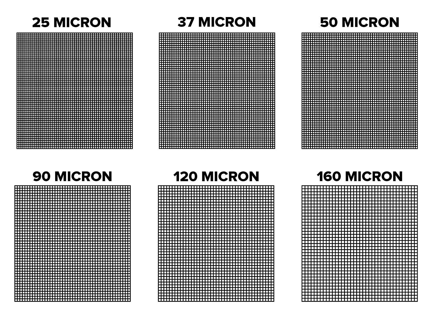 50 Micron  The Press Club  Premium Nylon Filters  2'' x 4''  20-Pack