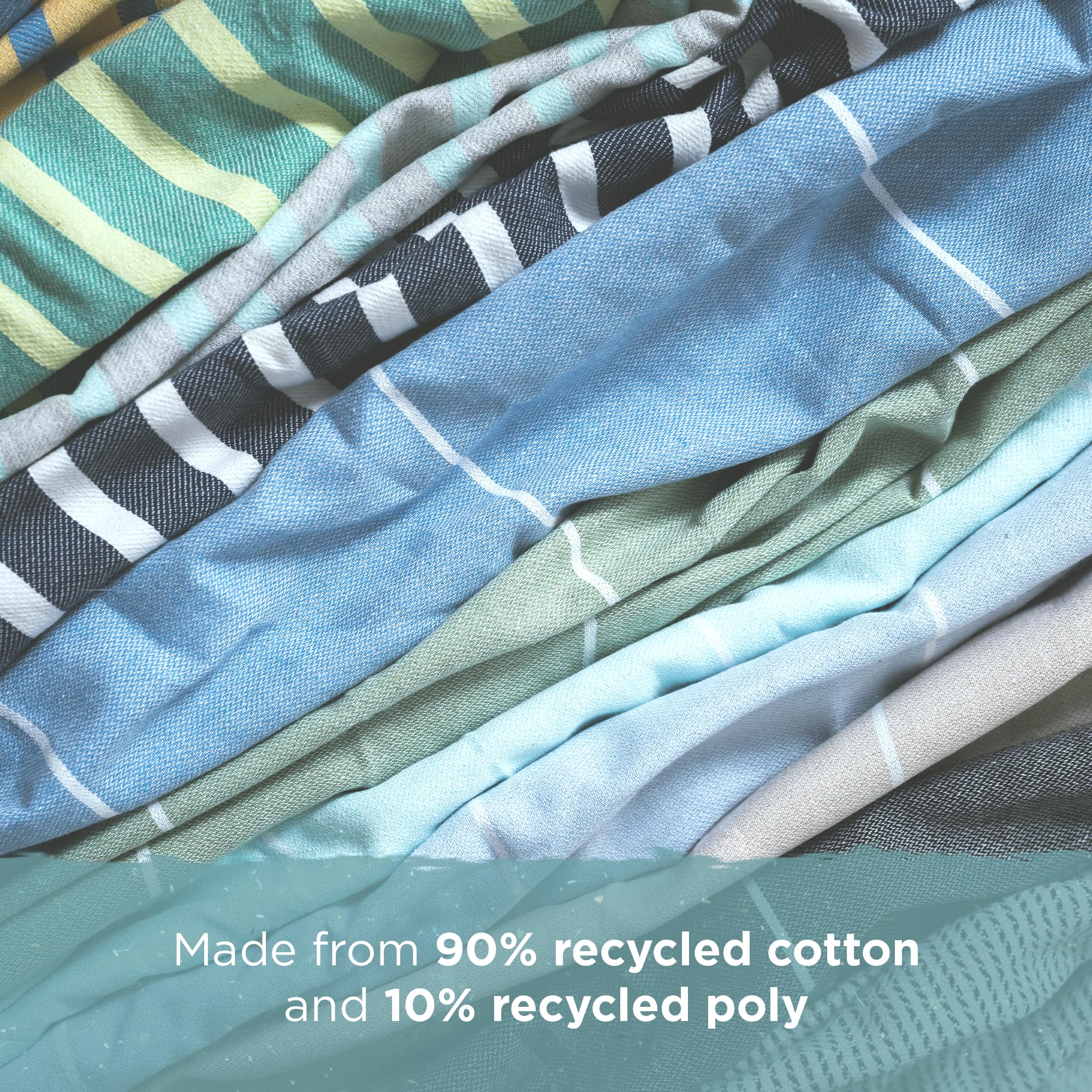 Cape Comforts Large Turkish Beach Towel, Classic Black - Super Soft & Lightweight Quick Dry Absorbent Towels For Beach, Picnic B